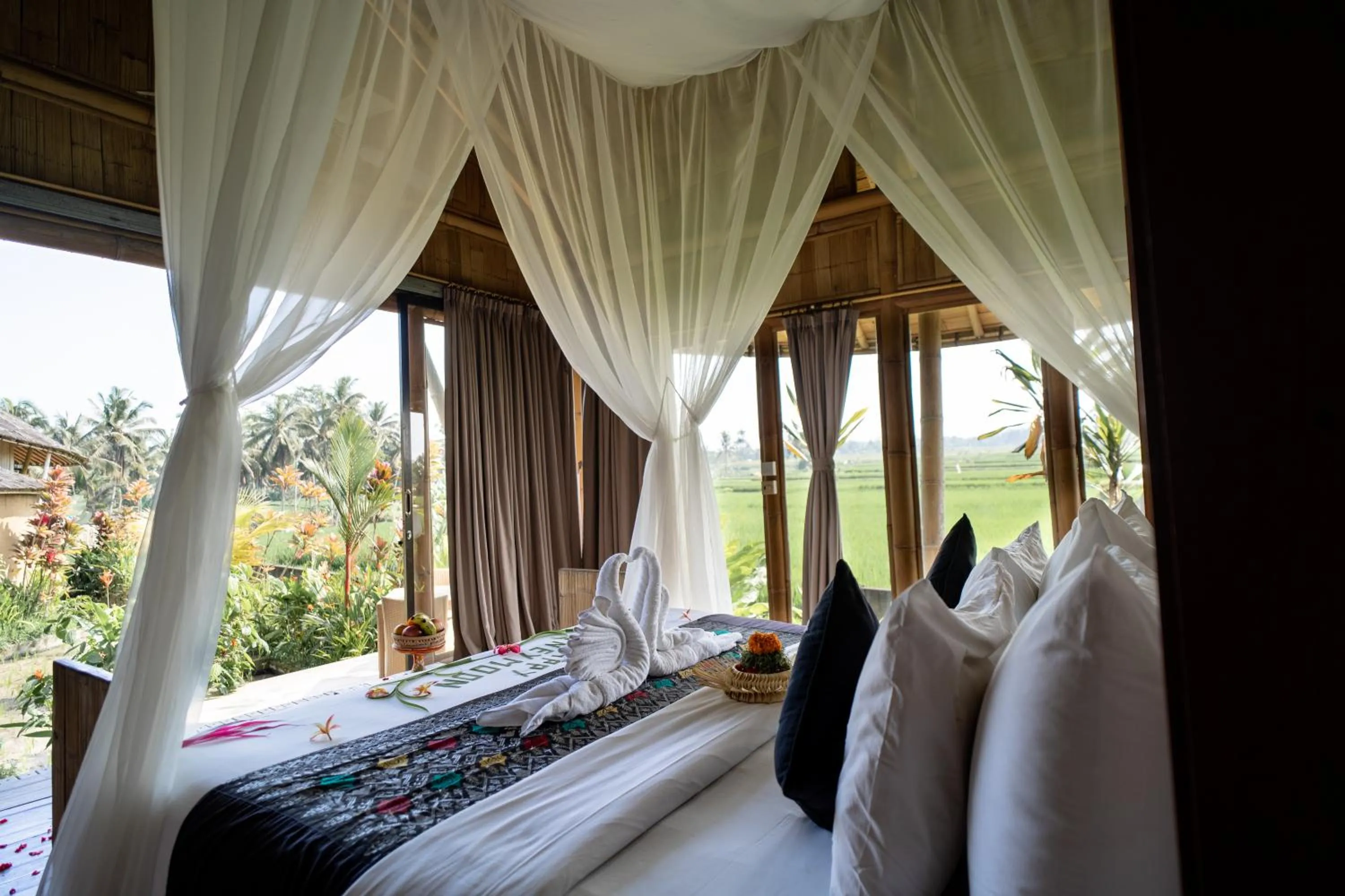 Bed in Padi Bali Retreat