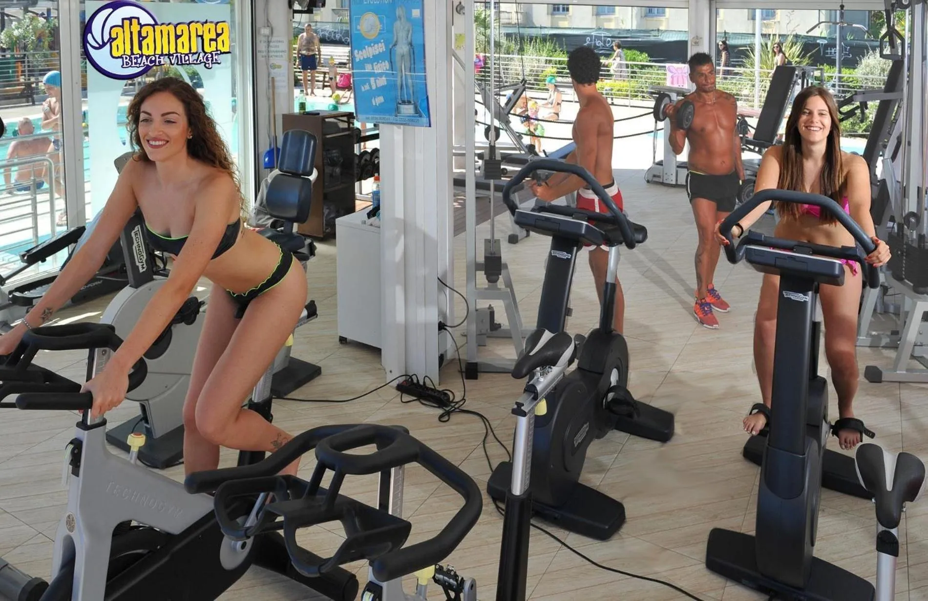 Fitness centre/facilities in Hotel Chic