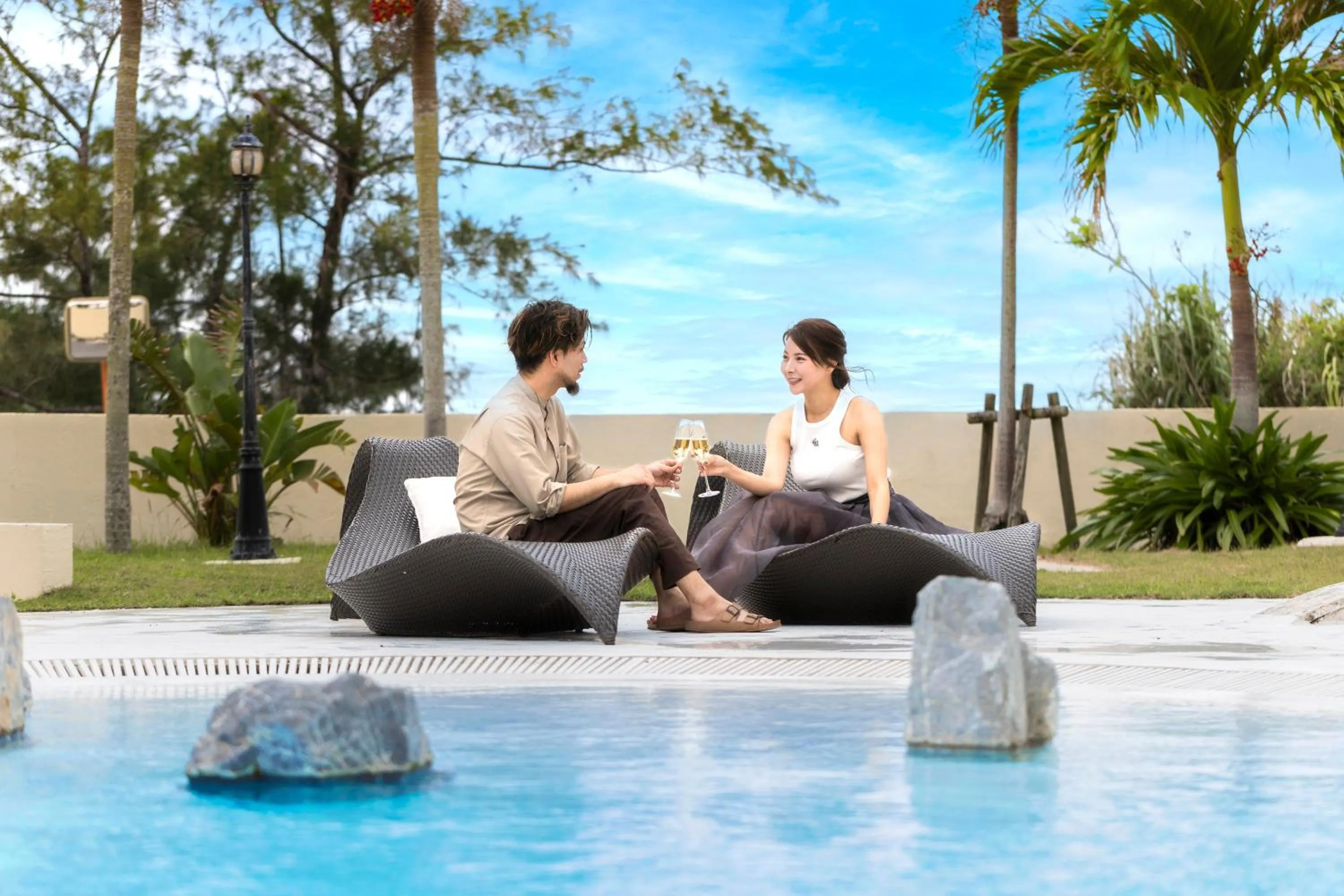 People in La Casa Panacea Okinawa Resort