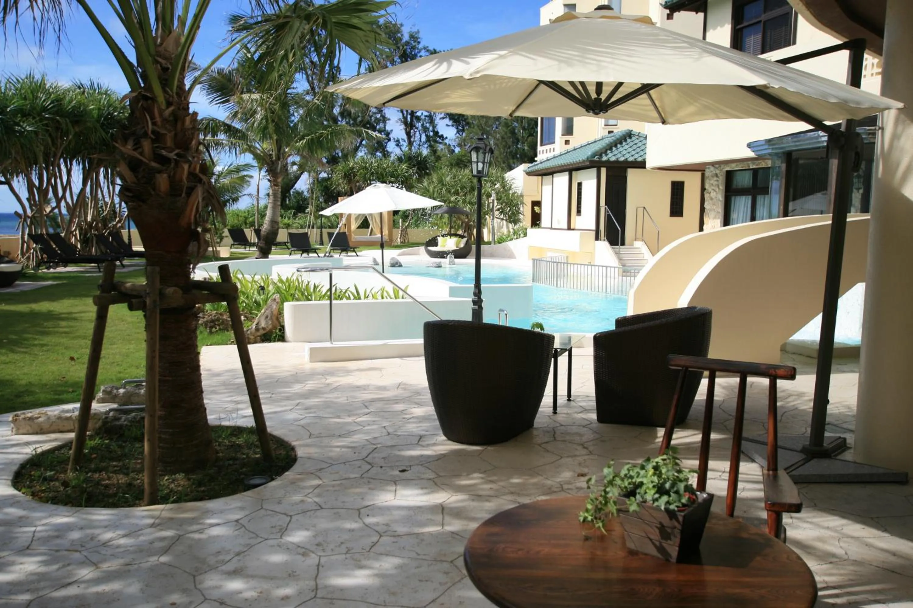 Patio in La Casa Panacea Okinawa Resort