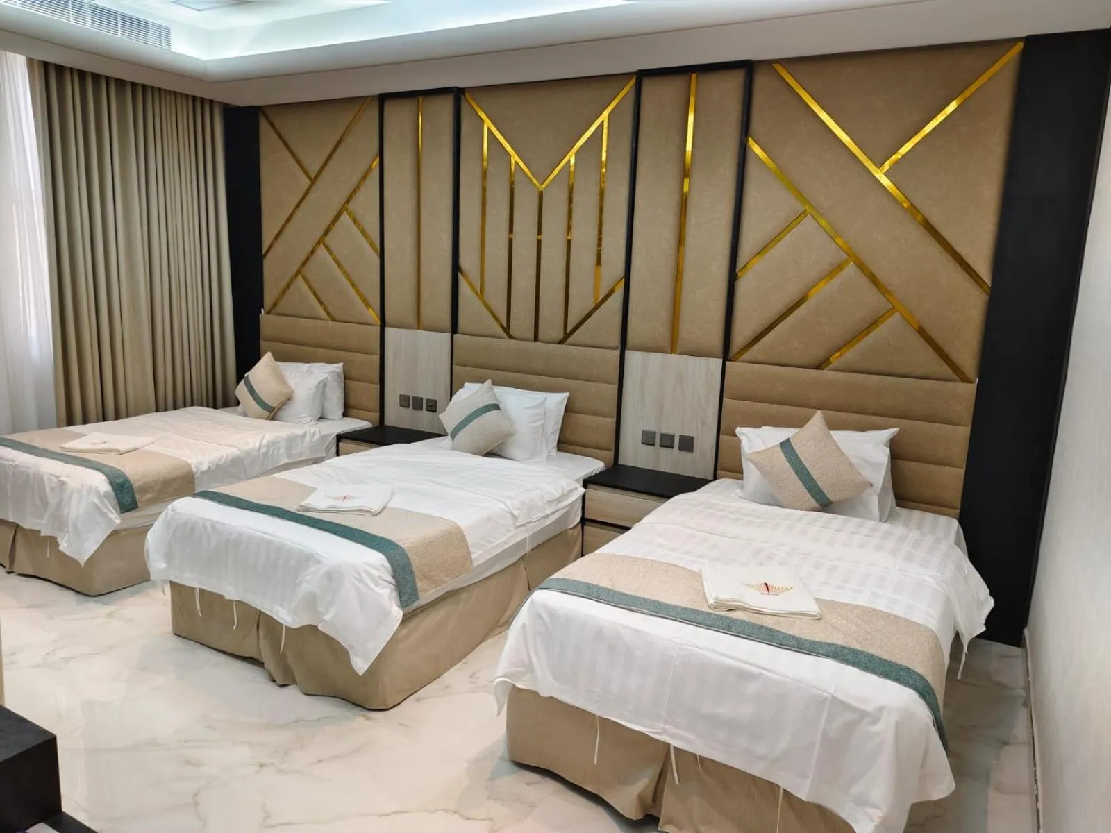 Bed in Elaf Suites Al Hamra