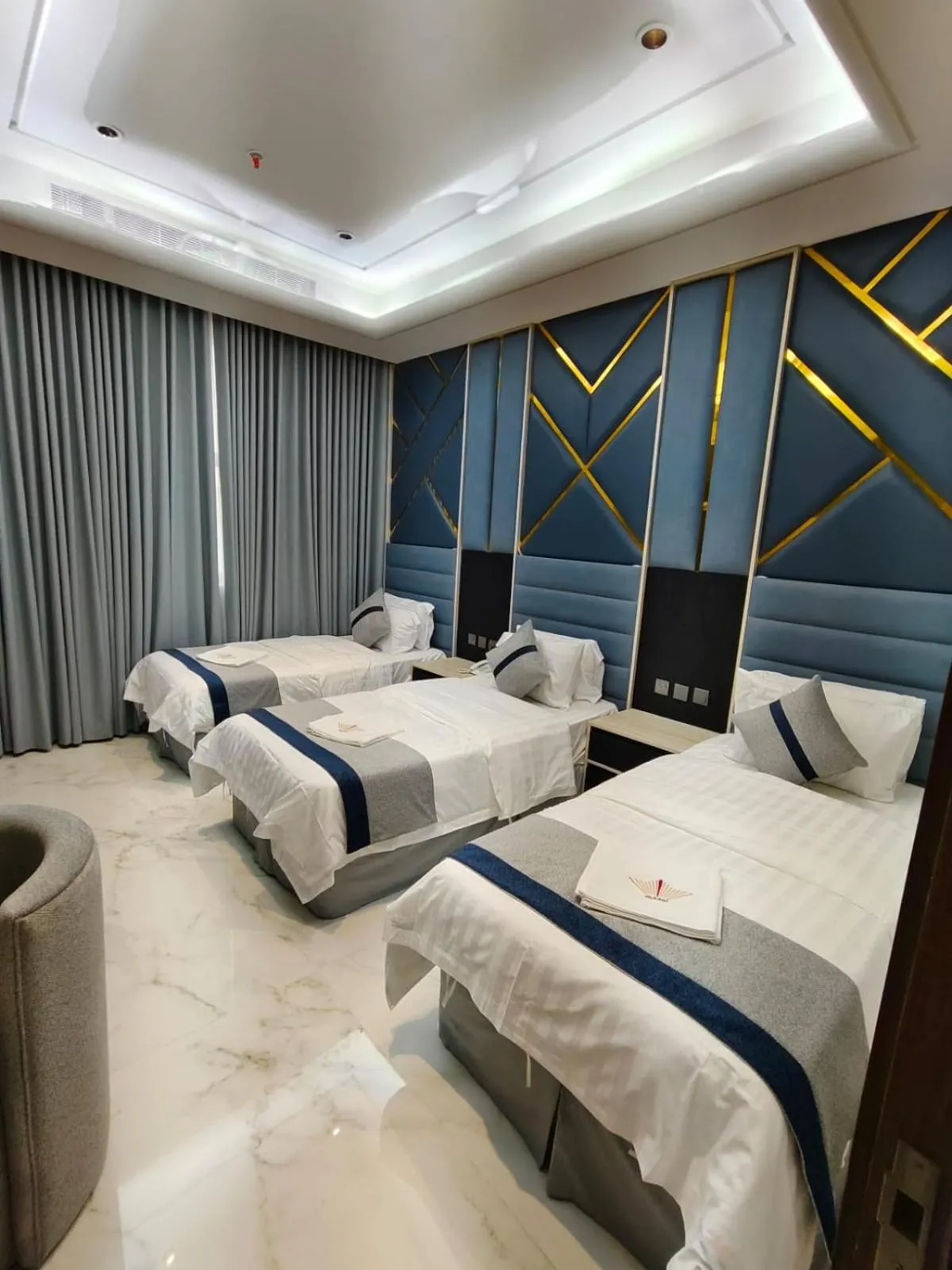 Bed in Elaf Suites Al Hamra