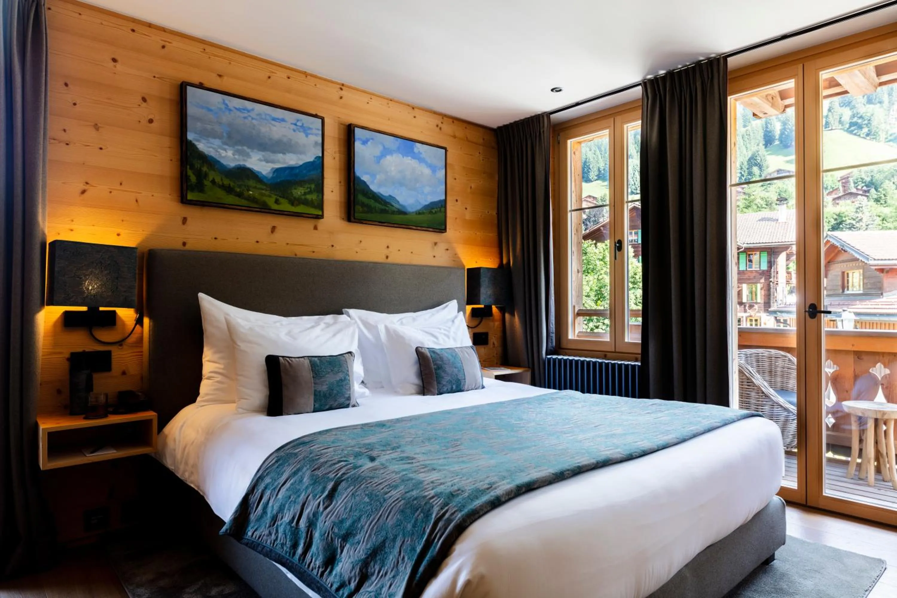 Bed in Hotel-Restaurant Valrose