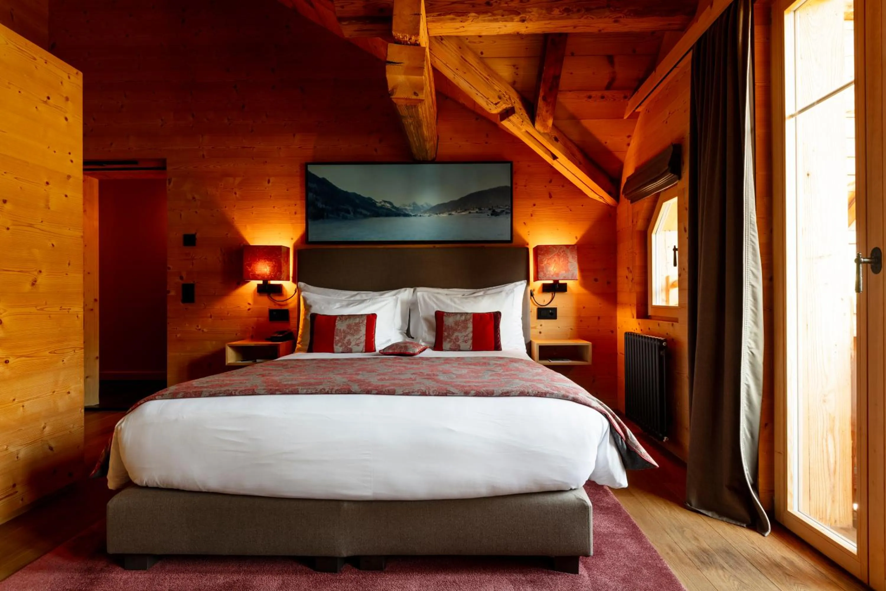 Bed in Hotel-Restaurant Valrose