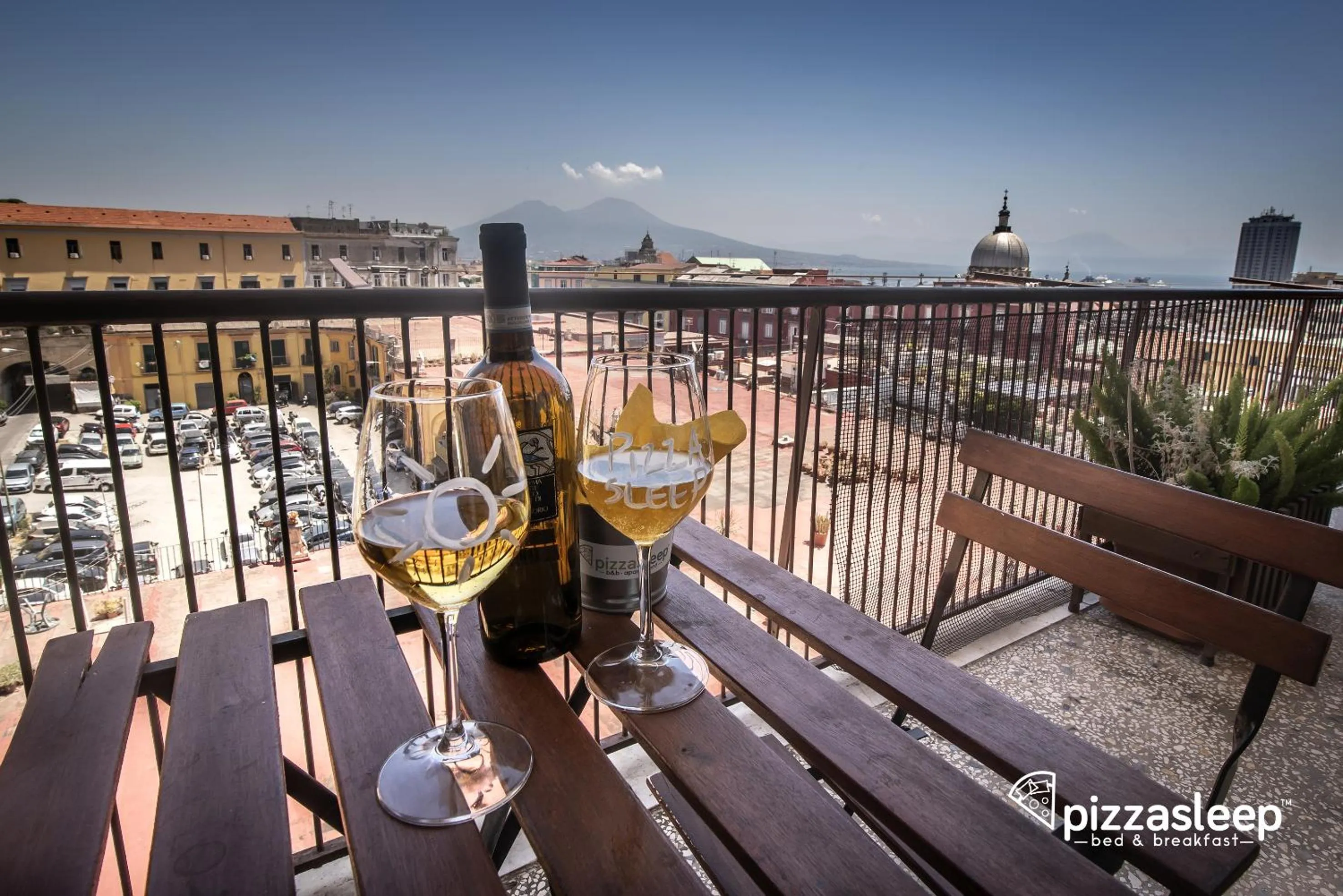 Bird's eye view in PizzaSleep B&B