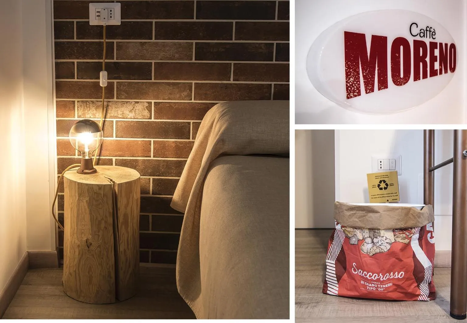 Bed in PizzaSleep B&B