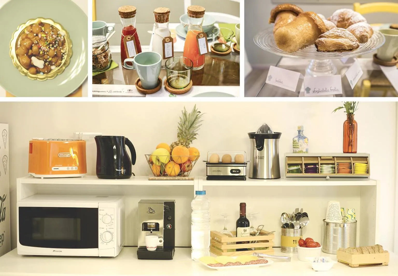 Food and drinks in PizzaSleep B&B