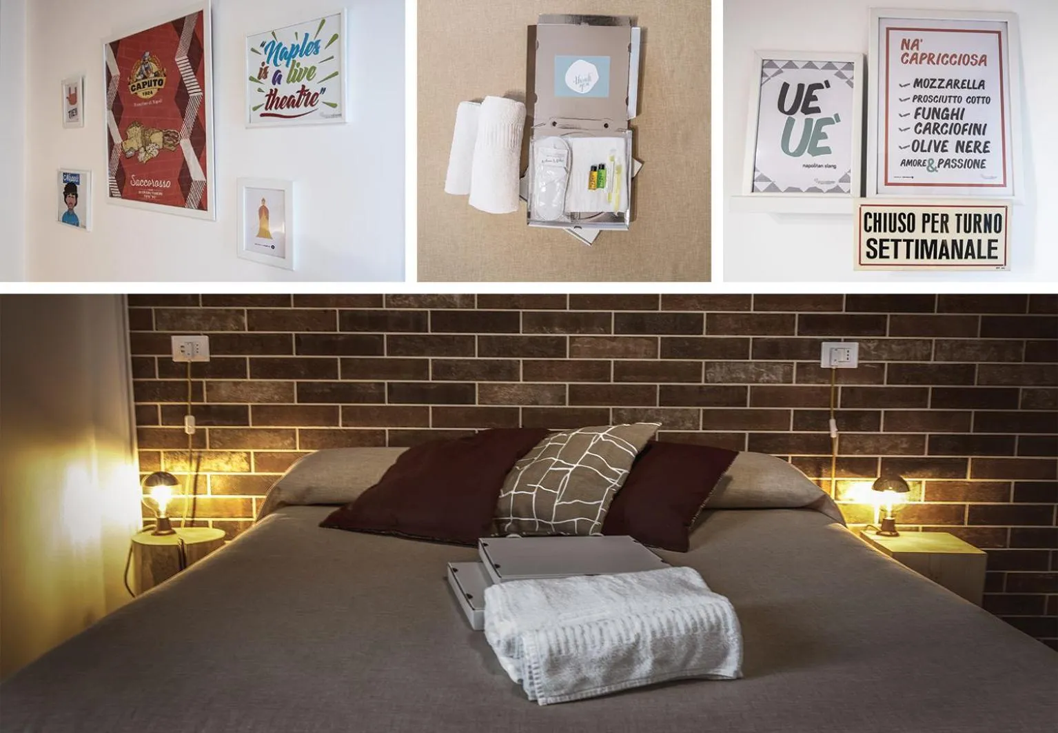 Bed in PizzaSleep B&B