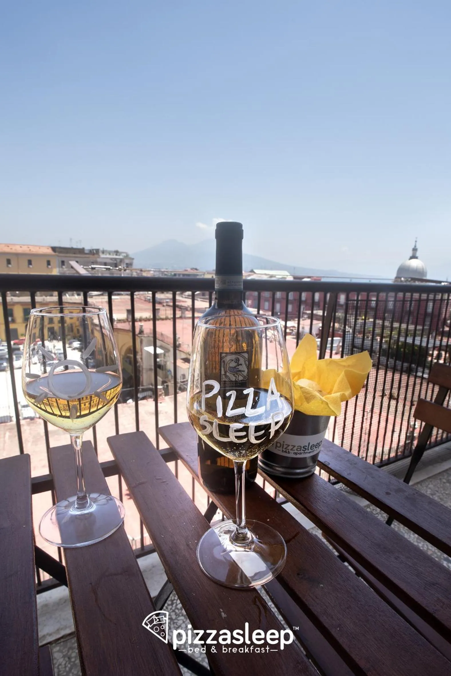 Bird's eye view in PizzaSleep B&B