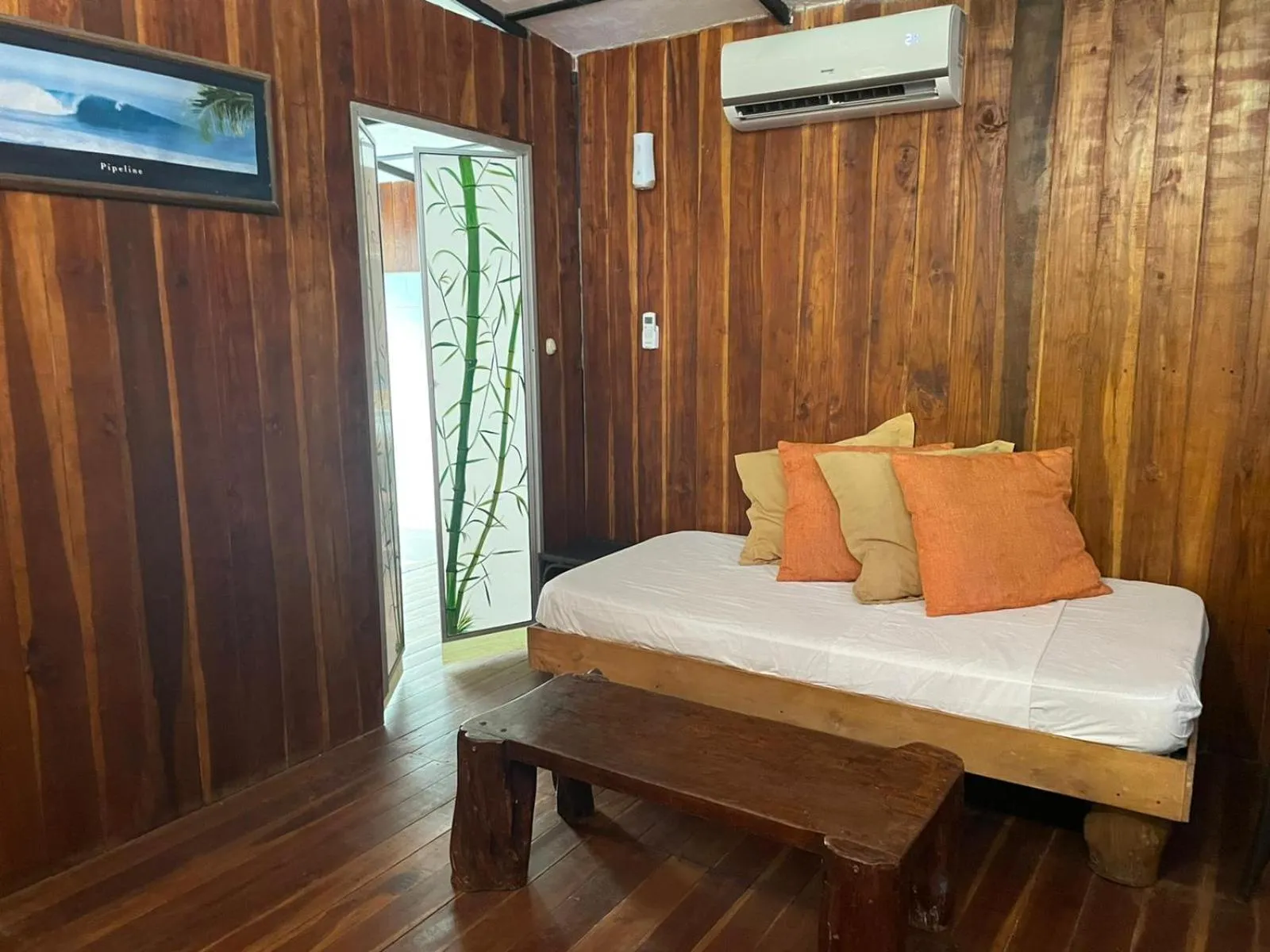 Living room, Bed in Beach Cabinas