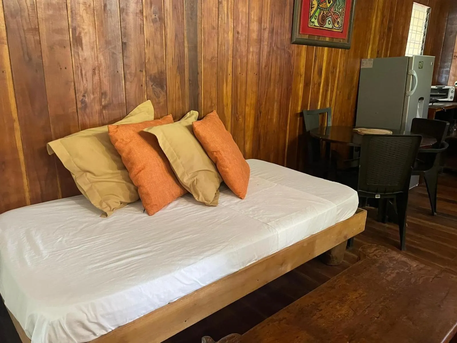 Living room, Bed in Beach Cabinas