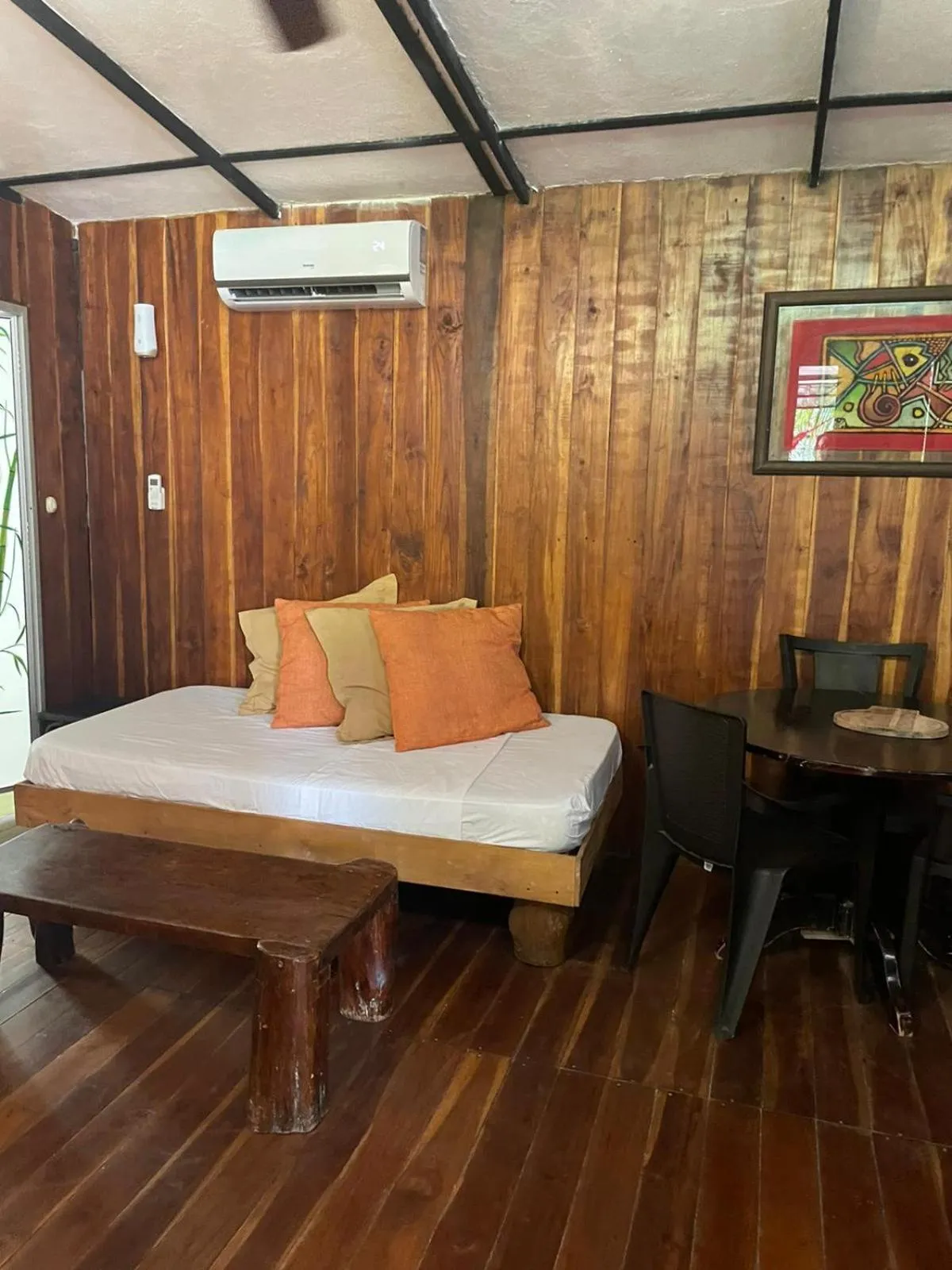 Living room, Bed in Beach Cabinas