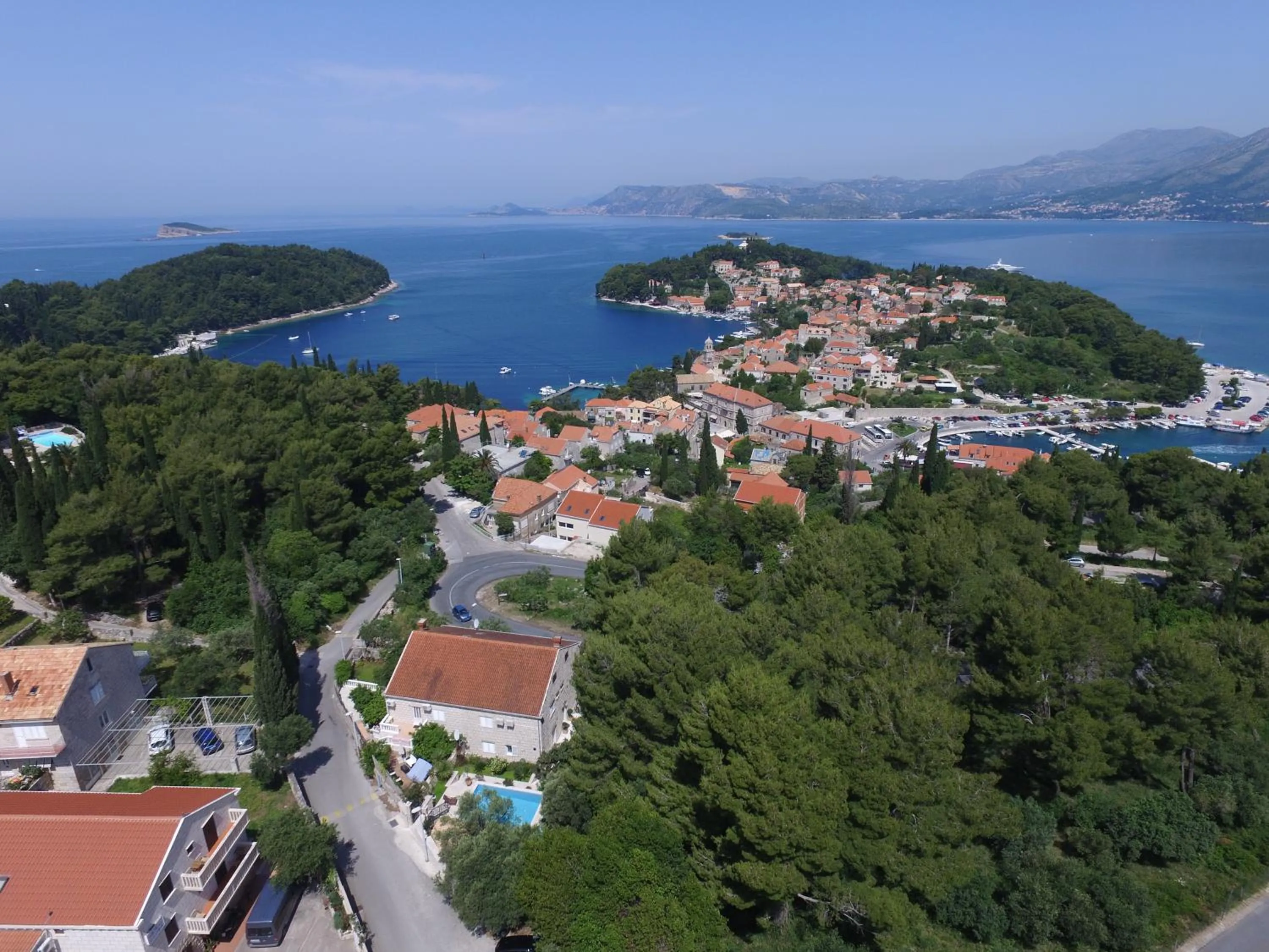 Bird's eye view in Villa Radovic