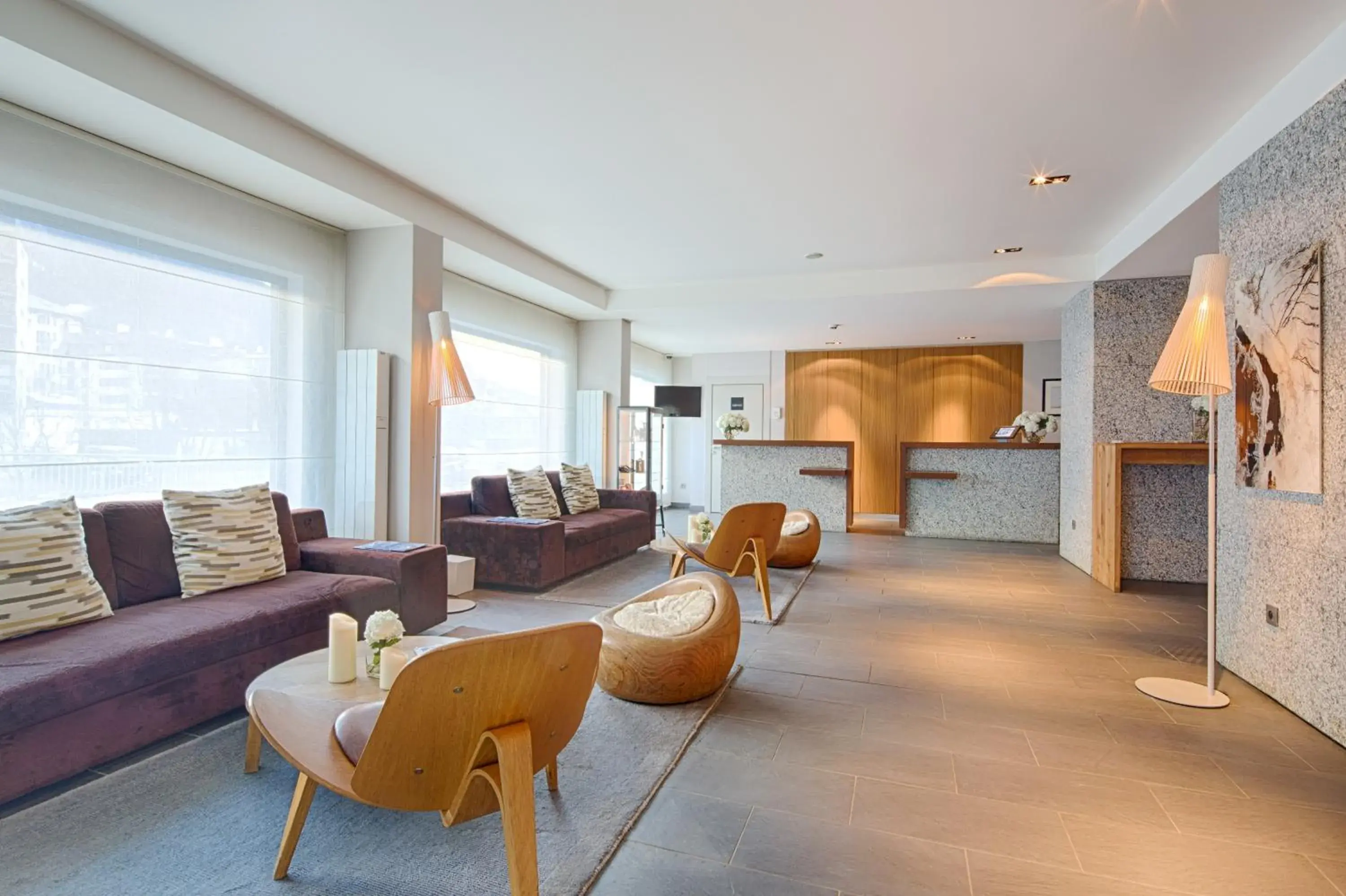 Lobby or reception in Hotel Le Morgane Lobby or reception in Hotel Le Morgane