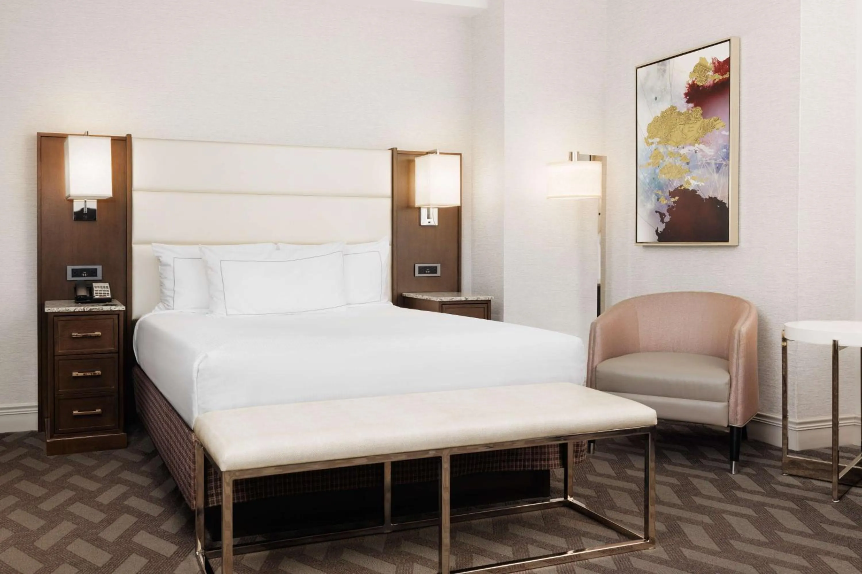 Bed in Hilton Boston Park Plaza