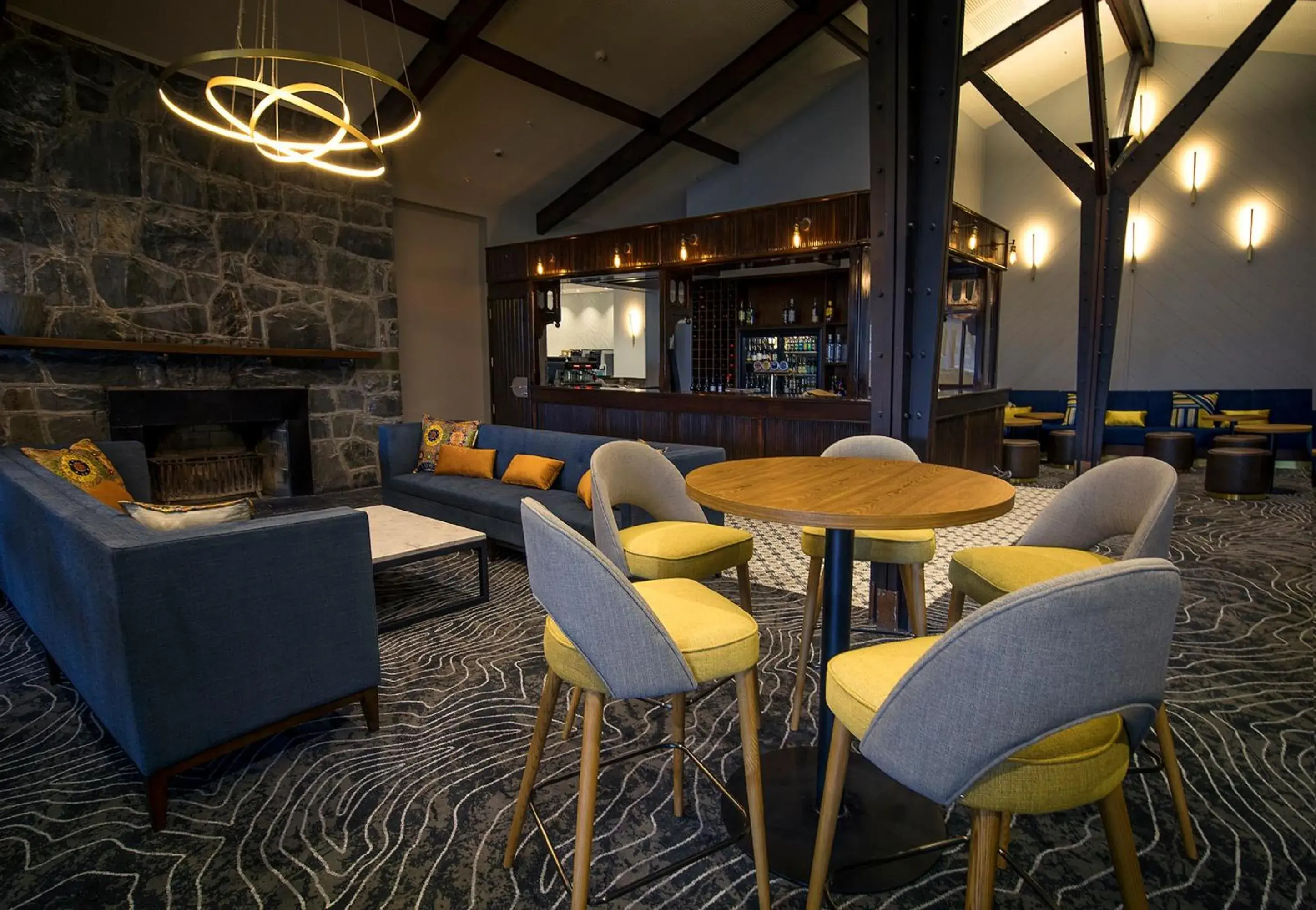 Lounge or bar in The Hermitage Hotel Mt Cook Lounge or bar in The Hermitage Hotel Mt Cook
