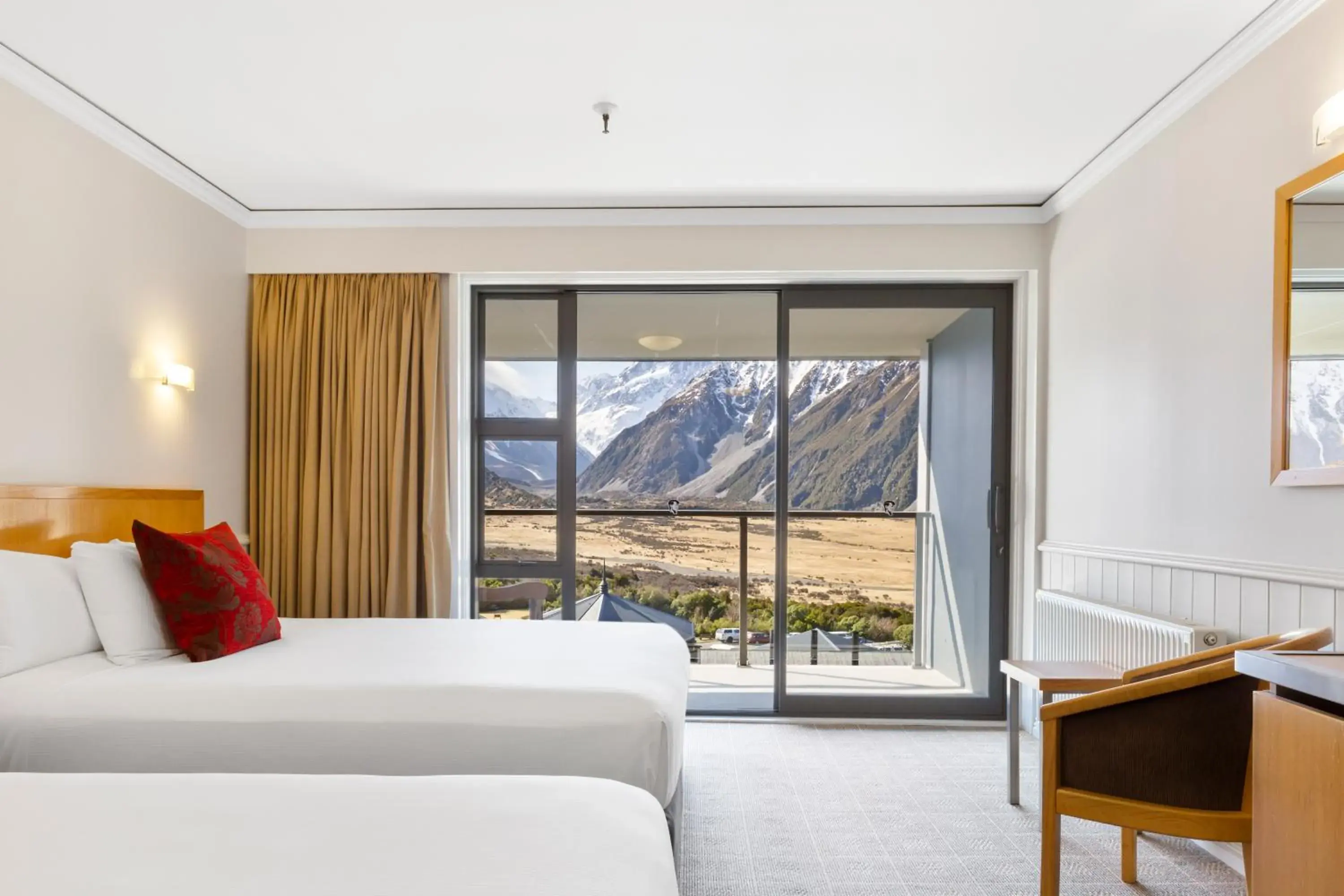 Bed in The Hermitage Hotel Mt Cook Bed in The Hermitage Hotel Mt Cook