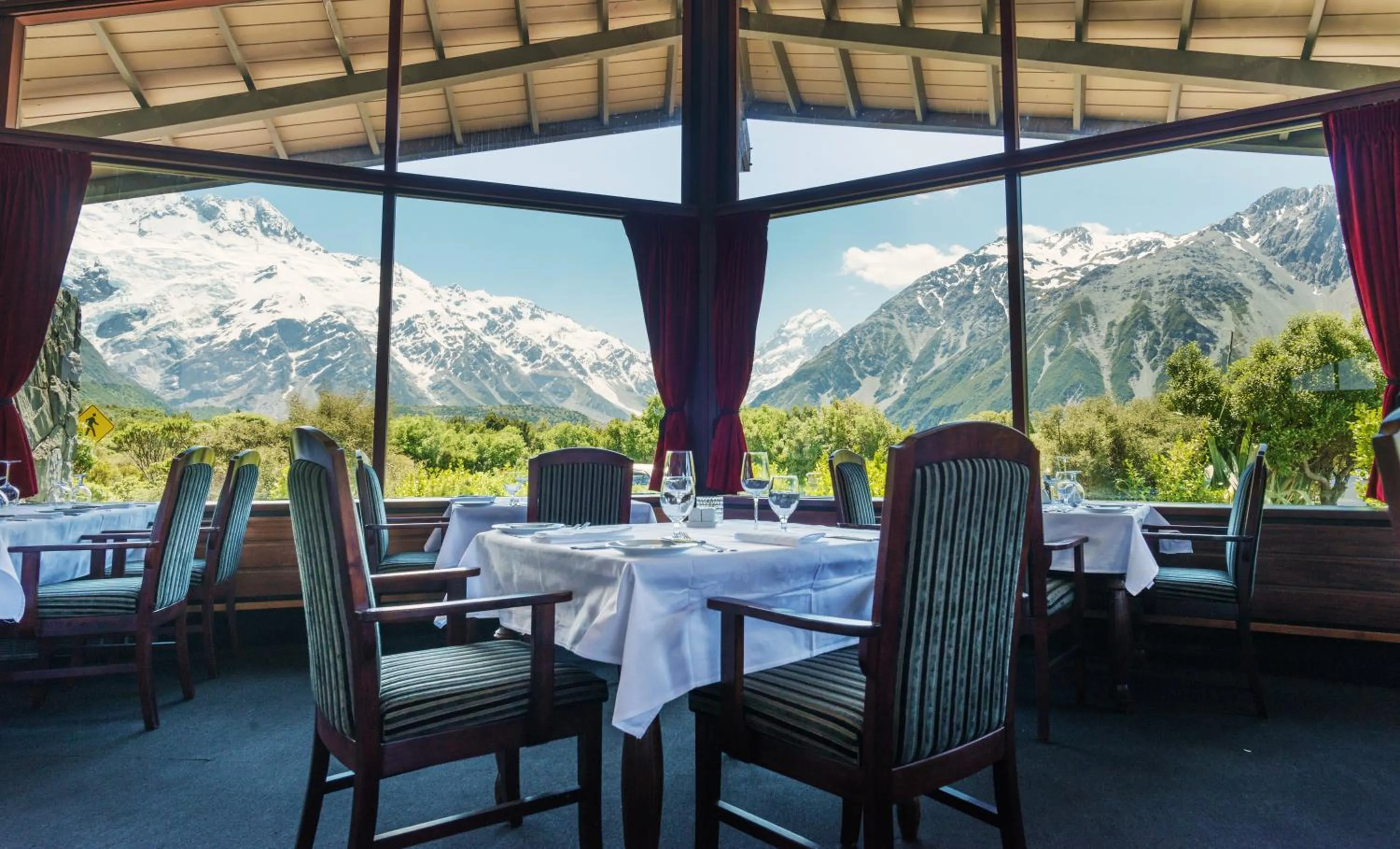 Dinner in The Hermitage Hotel Mt Cook