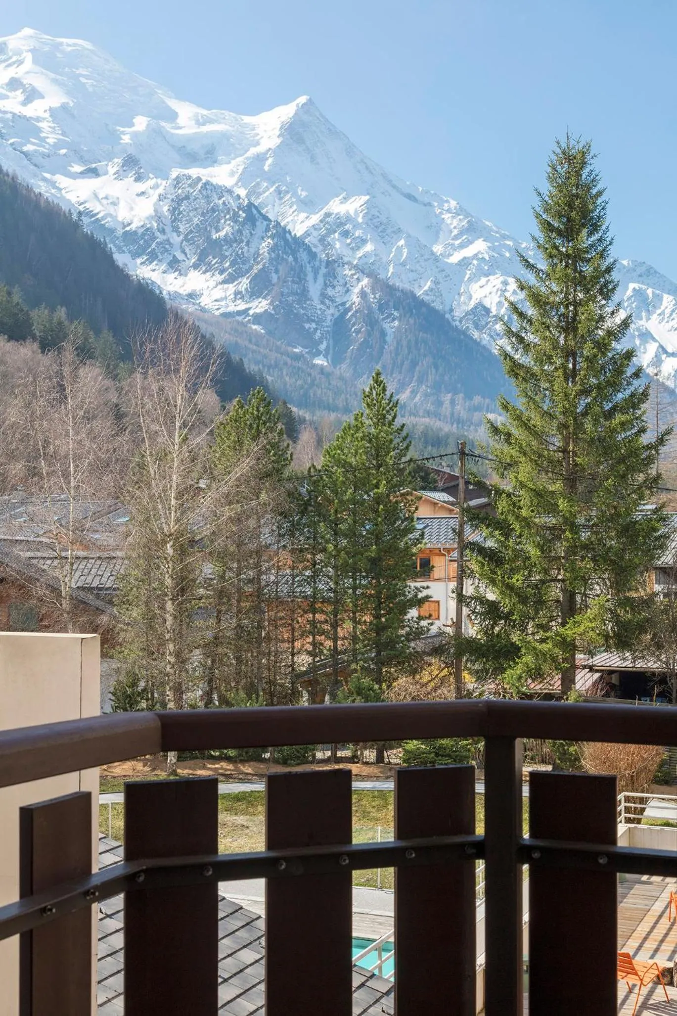 Mountain view in Hôtel Les Aiglons Chamonix