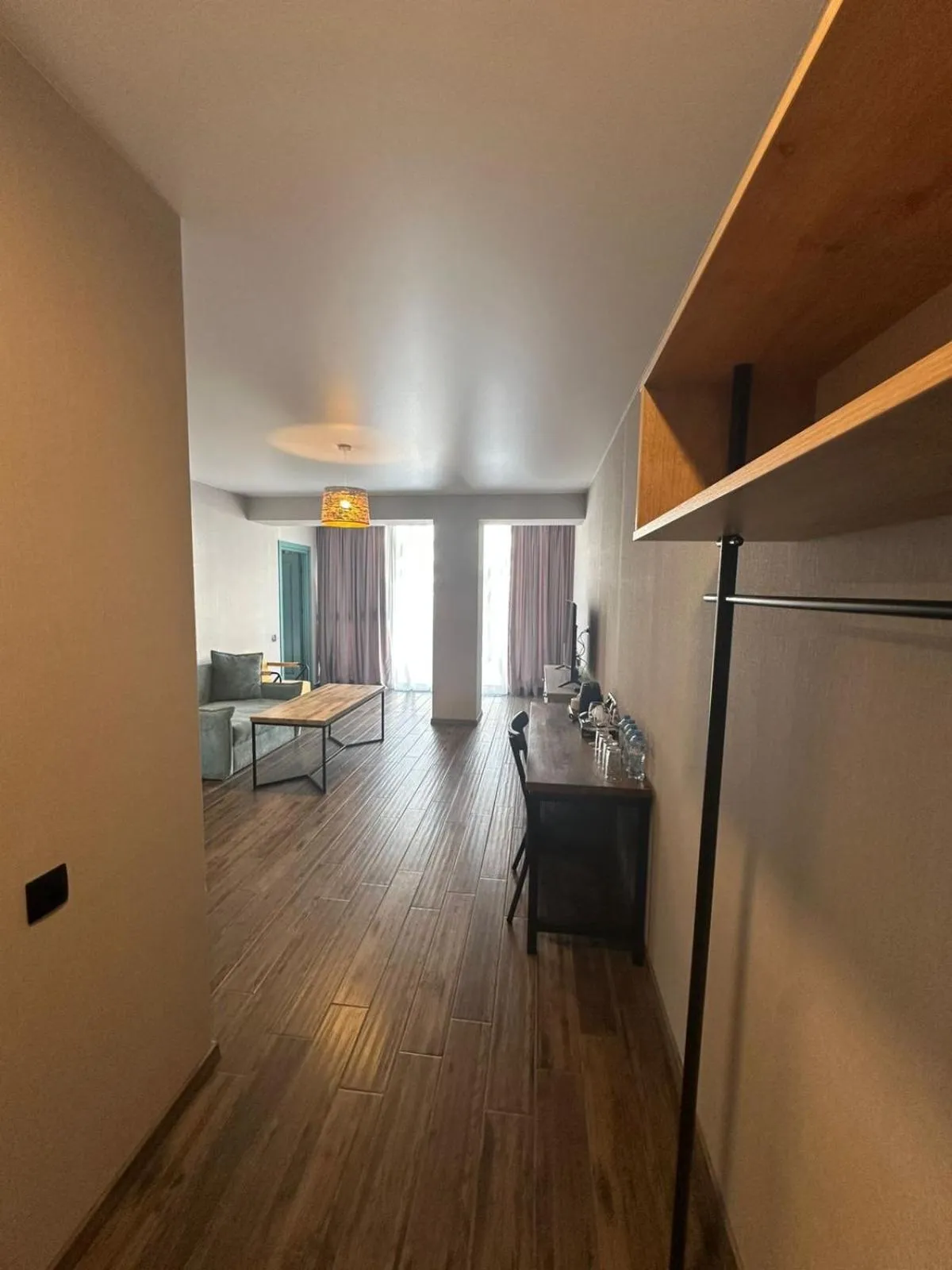 Seating area in Gudauri Loft Hotel