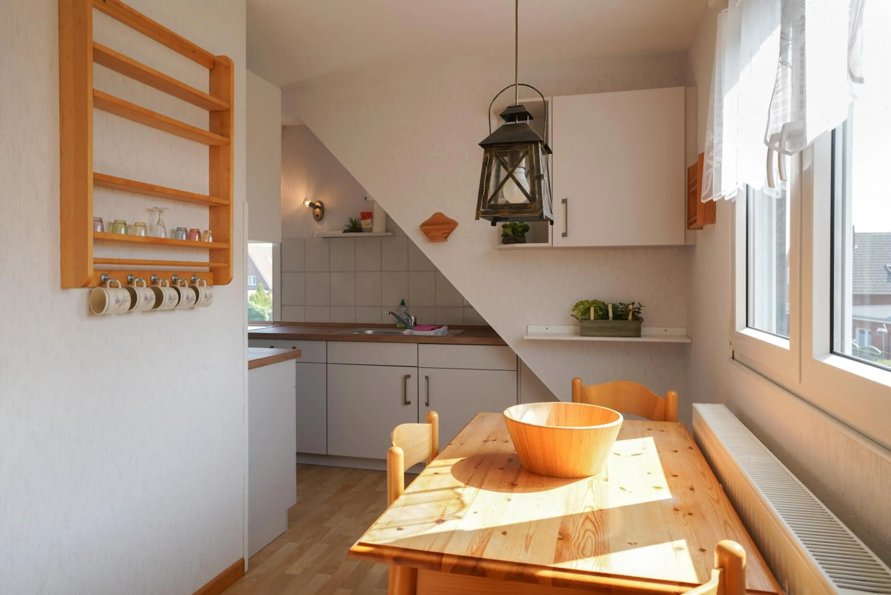 Kitchen or kitchenette in Ferienhaus Daheim