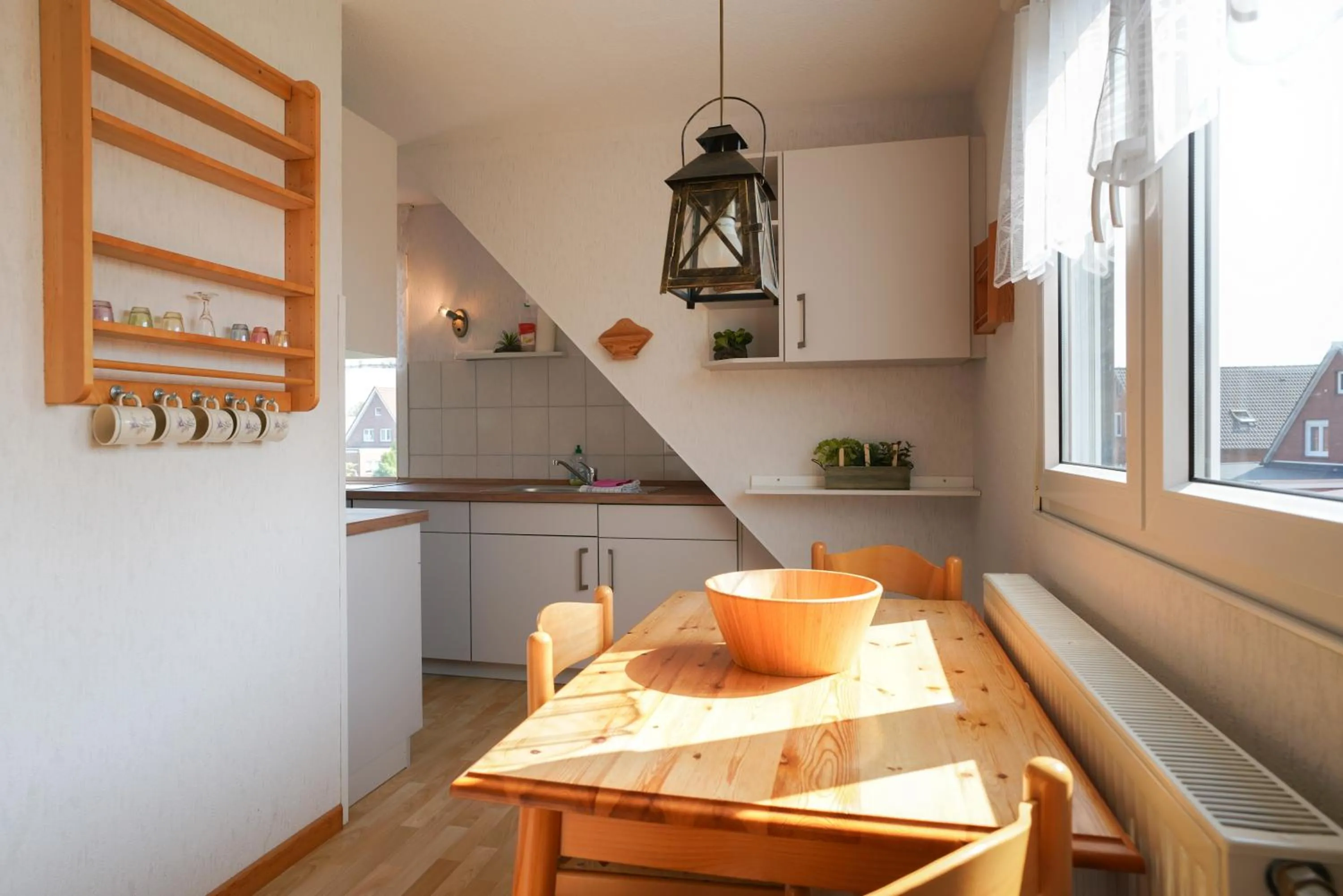 Kitchen or kitchenette in Ferienhaus Daheim