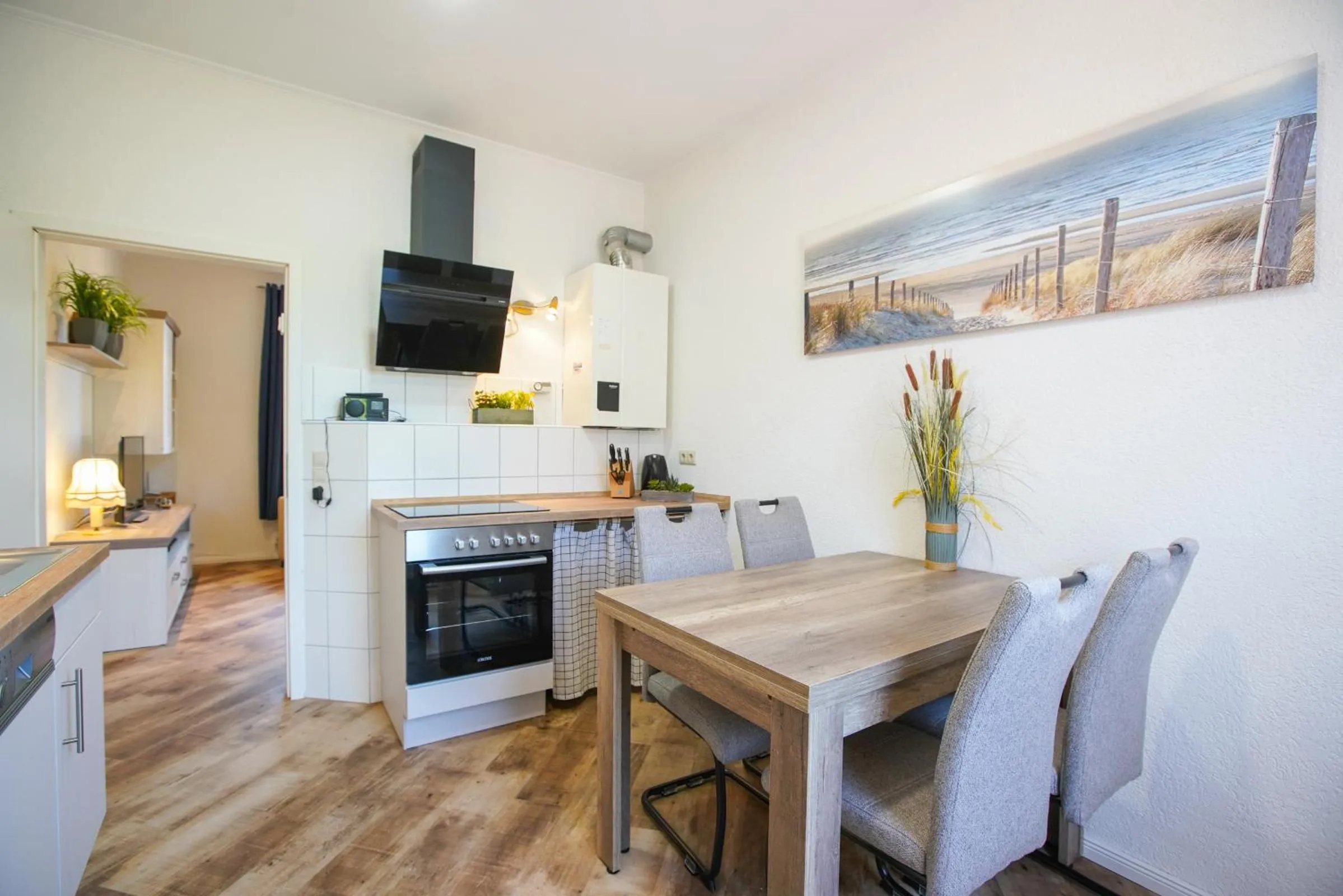 Kitchen or kitchenette in Ferienhaus Daheim