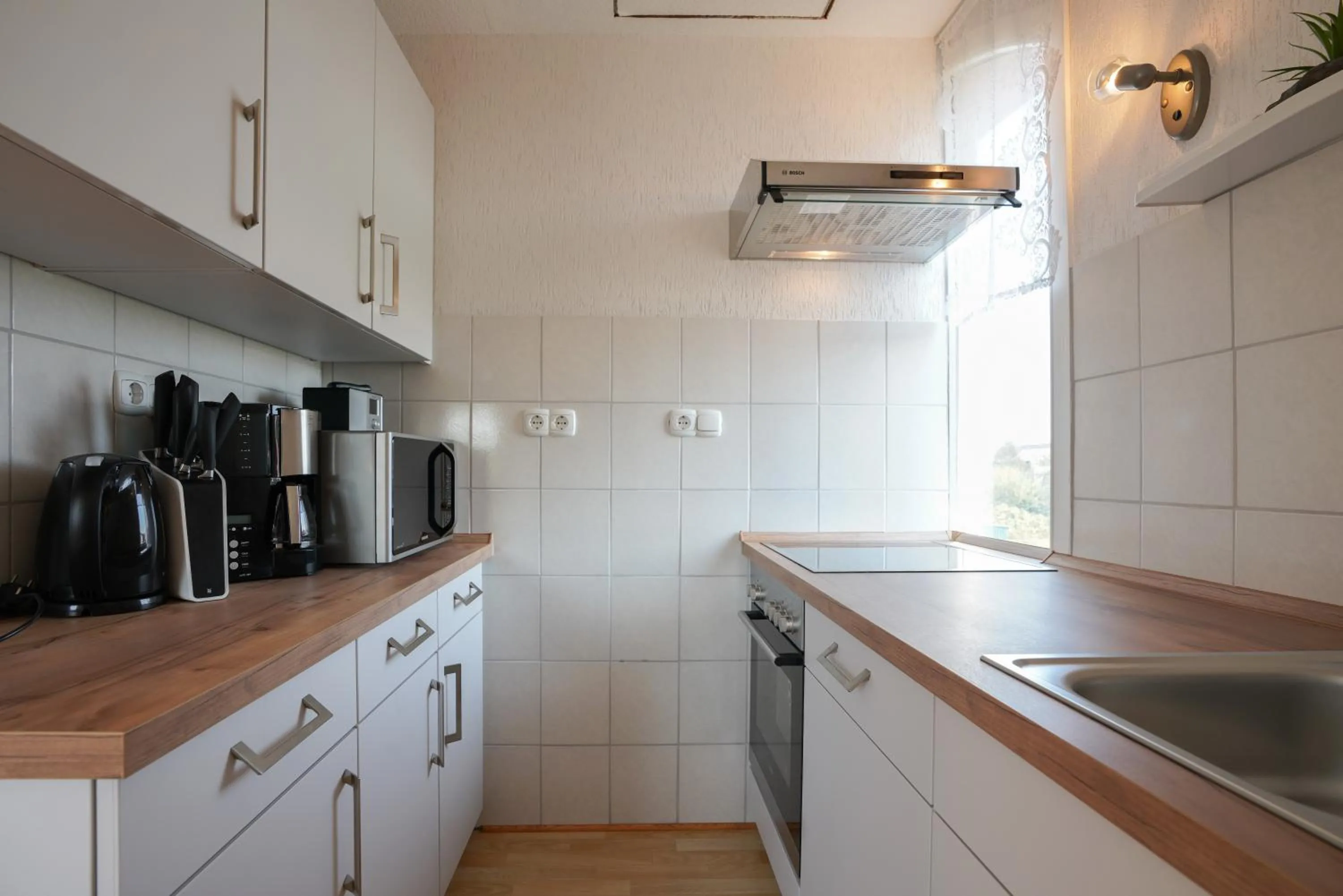 Kitchen or kitchenette in Ferienhaus Daheim