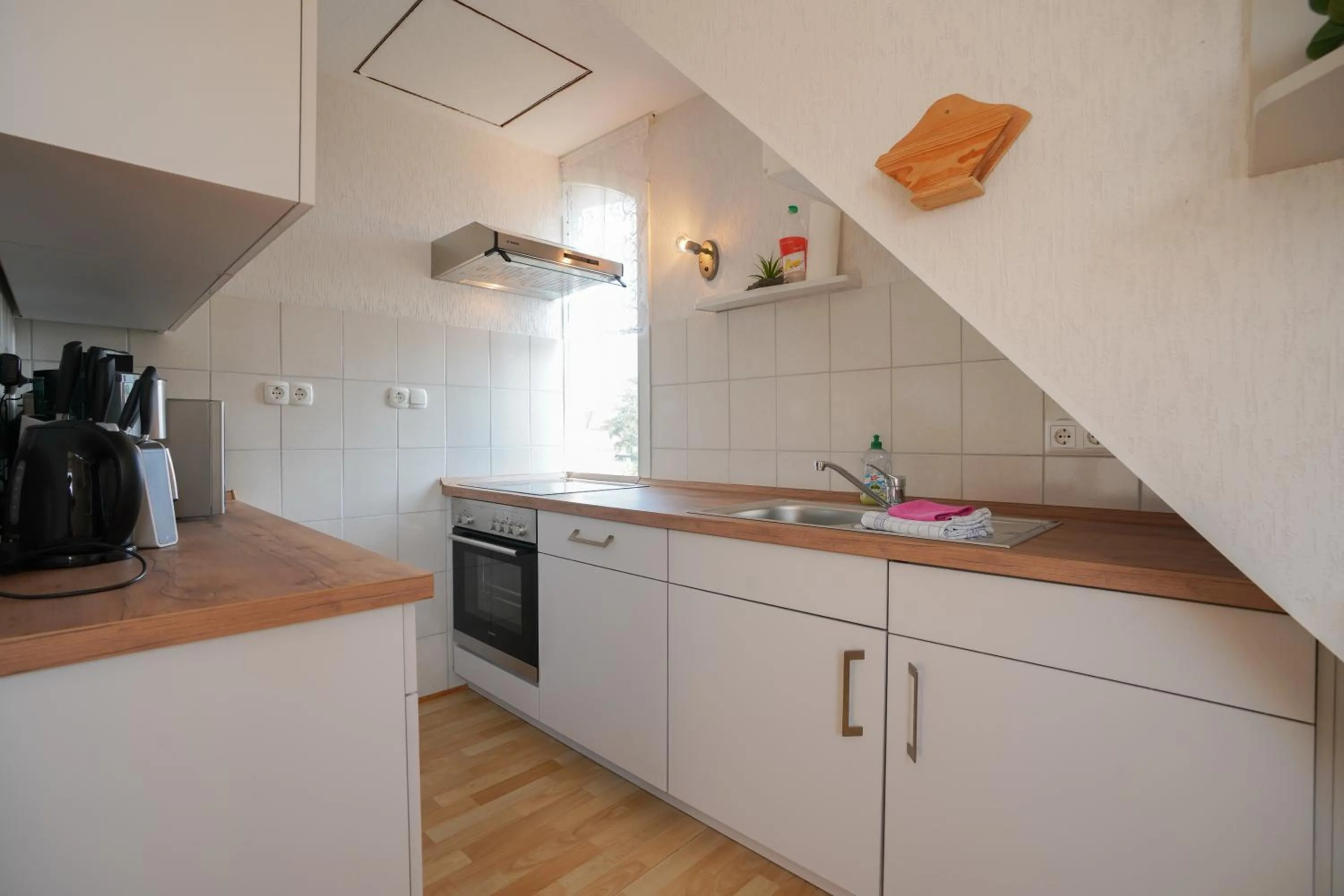 Kitchen or kitchenette in Ferienhaus Daheim