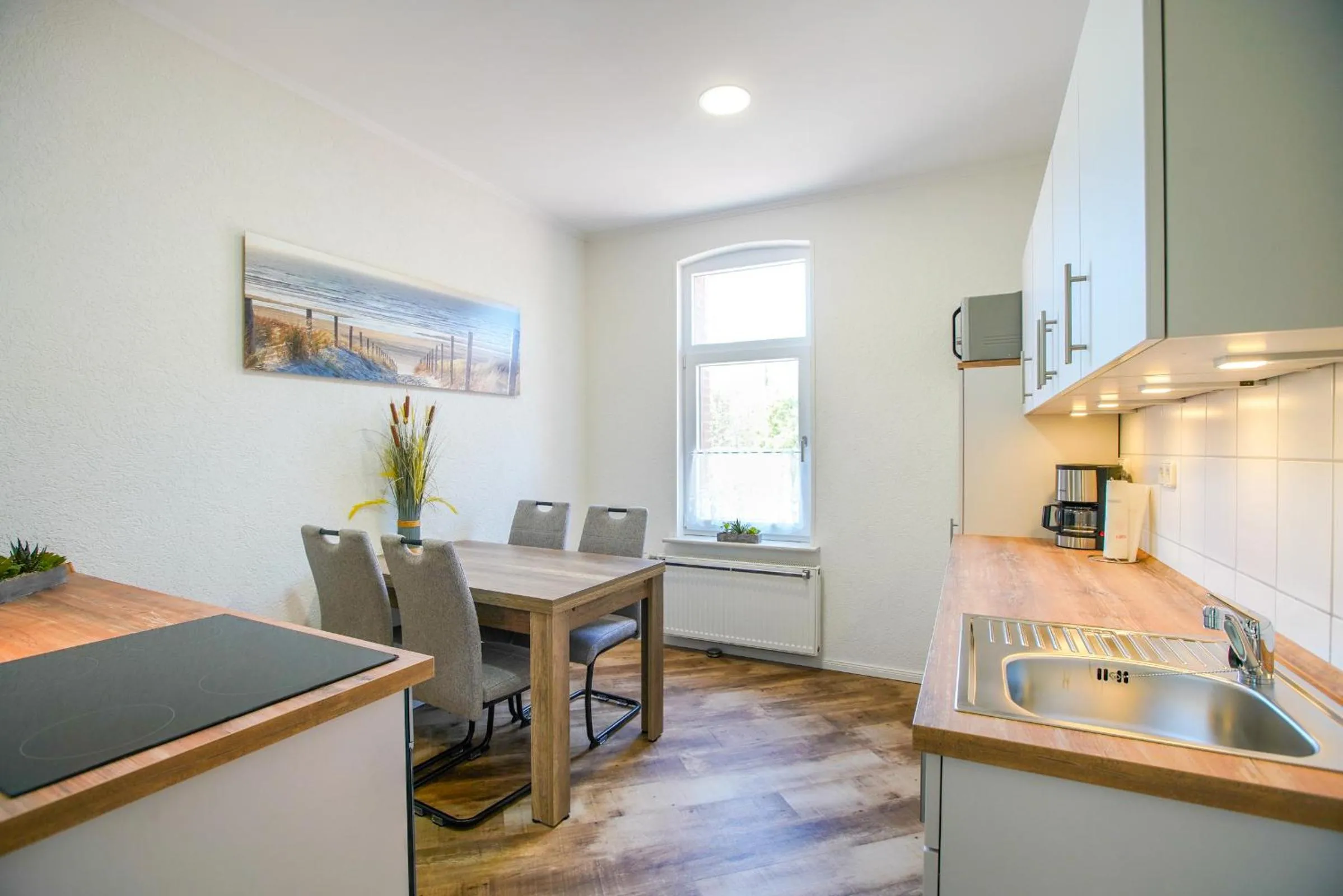 Kitchen or kitchenette in Ferienhaus Daheim