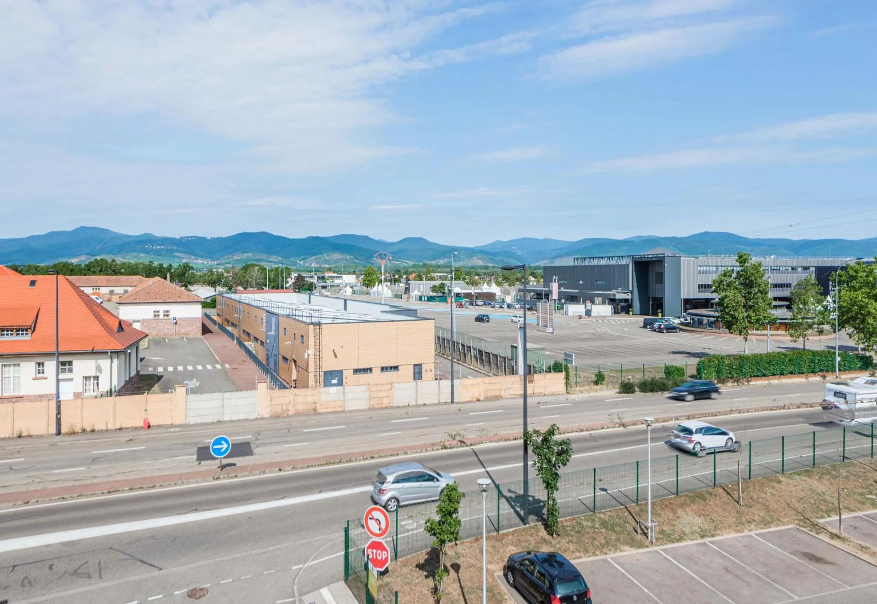 City view in B&B HOTEL Colmar Expo