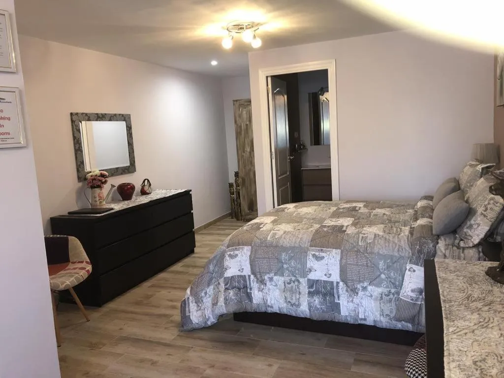 View (from property/room), Bed in Villa Paraisos