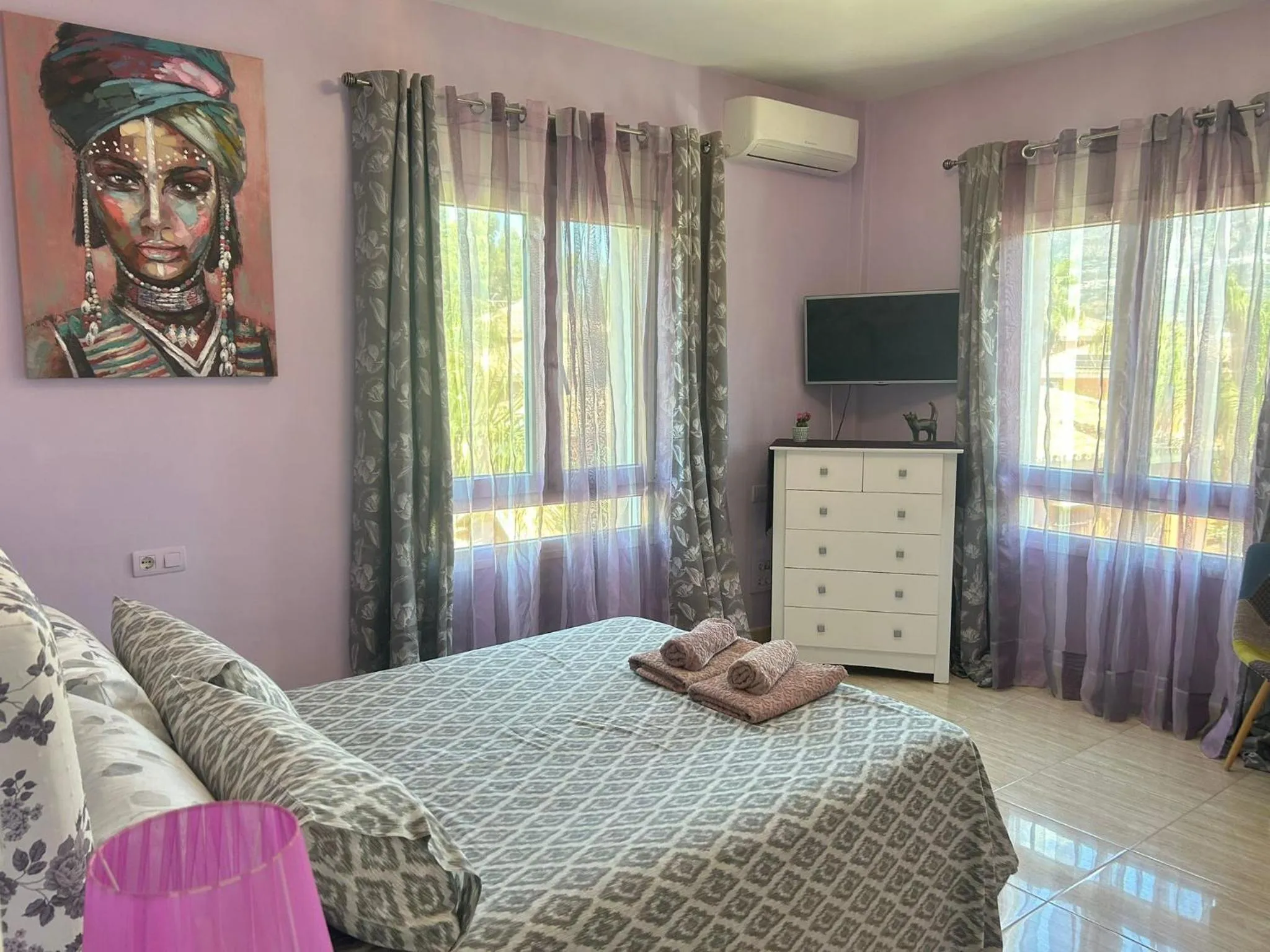 Bed in Villa Paraisos