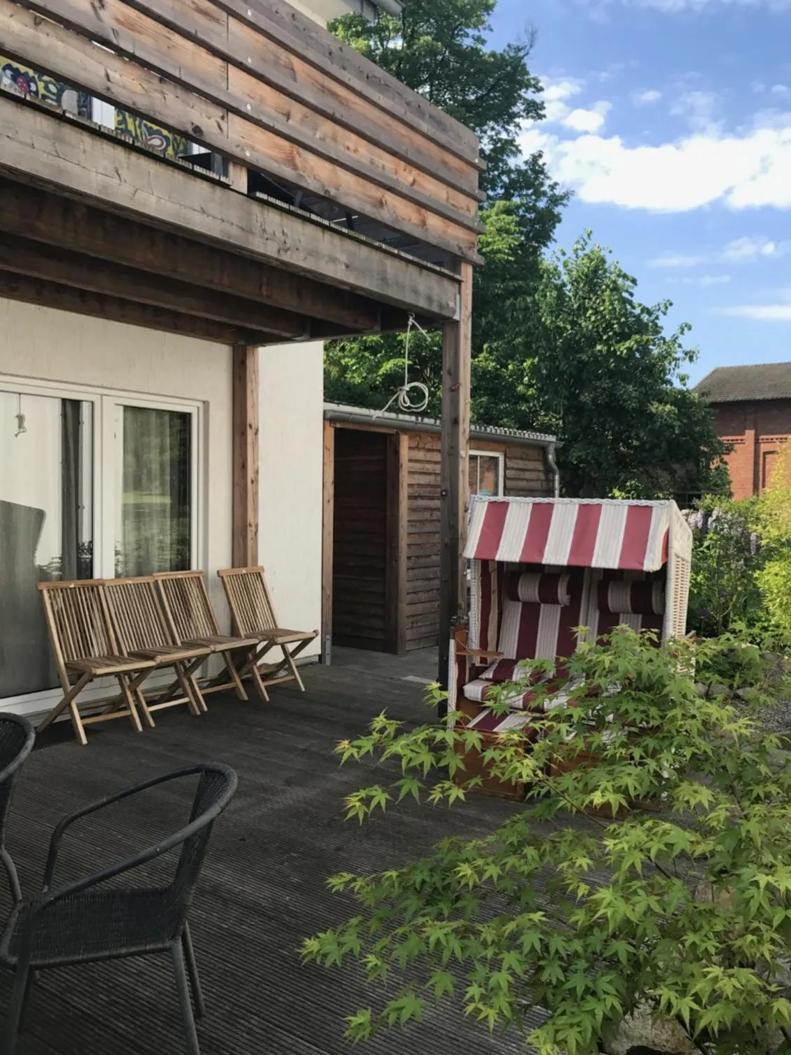 Balcony/Terrace in Wind und Wetter