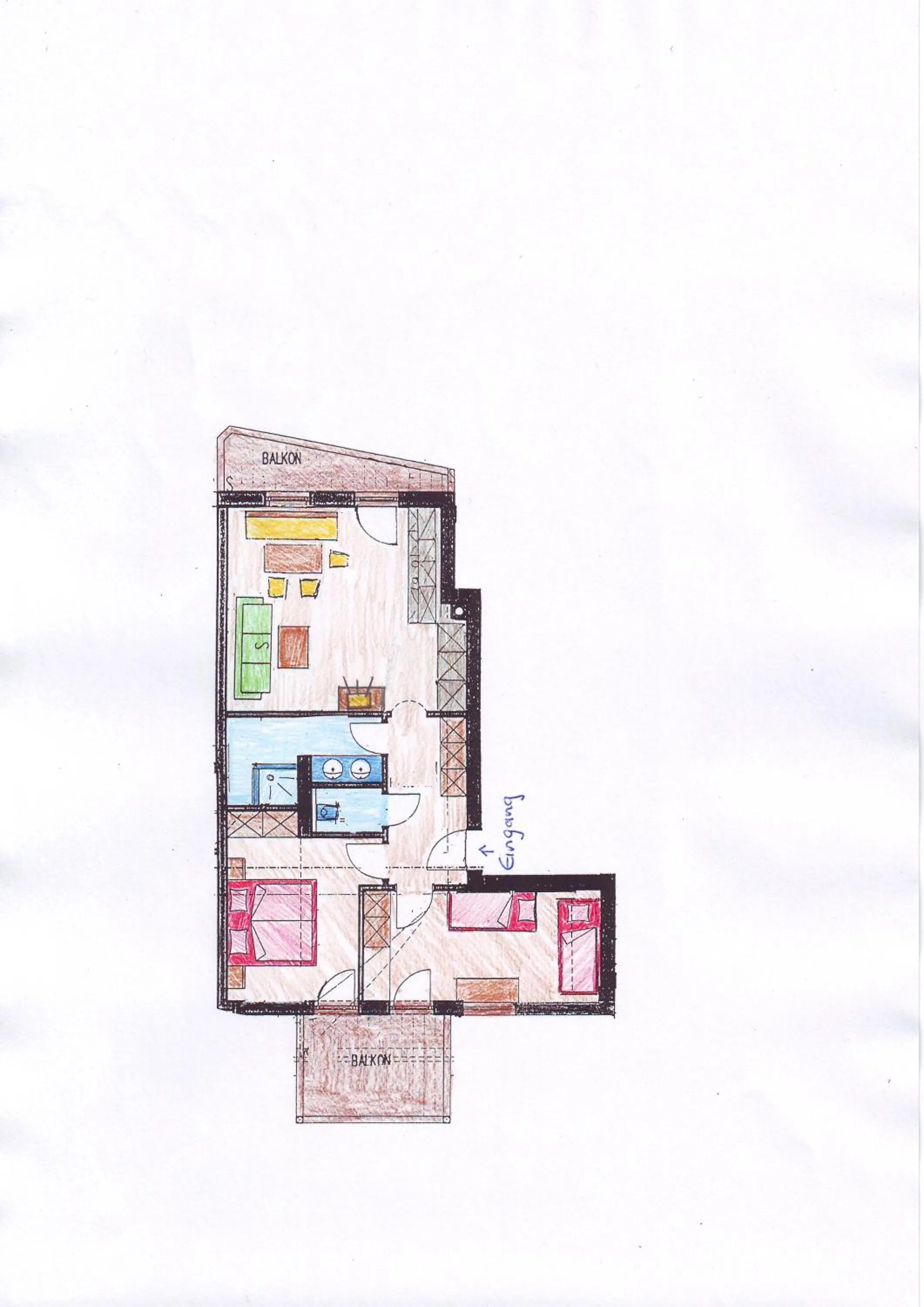 Floor plan in Apart Dominika