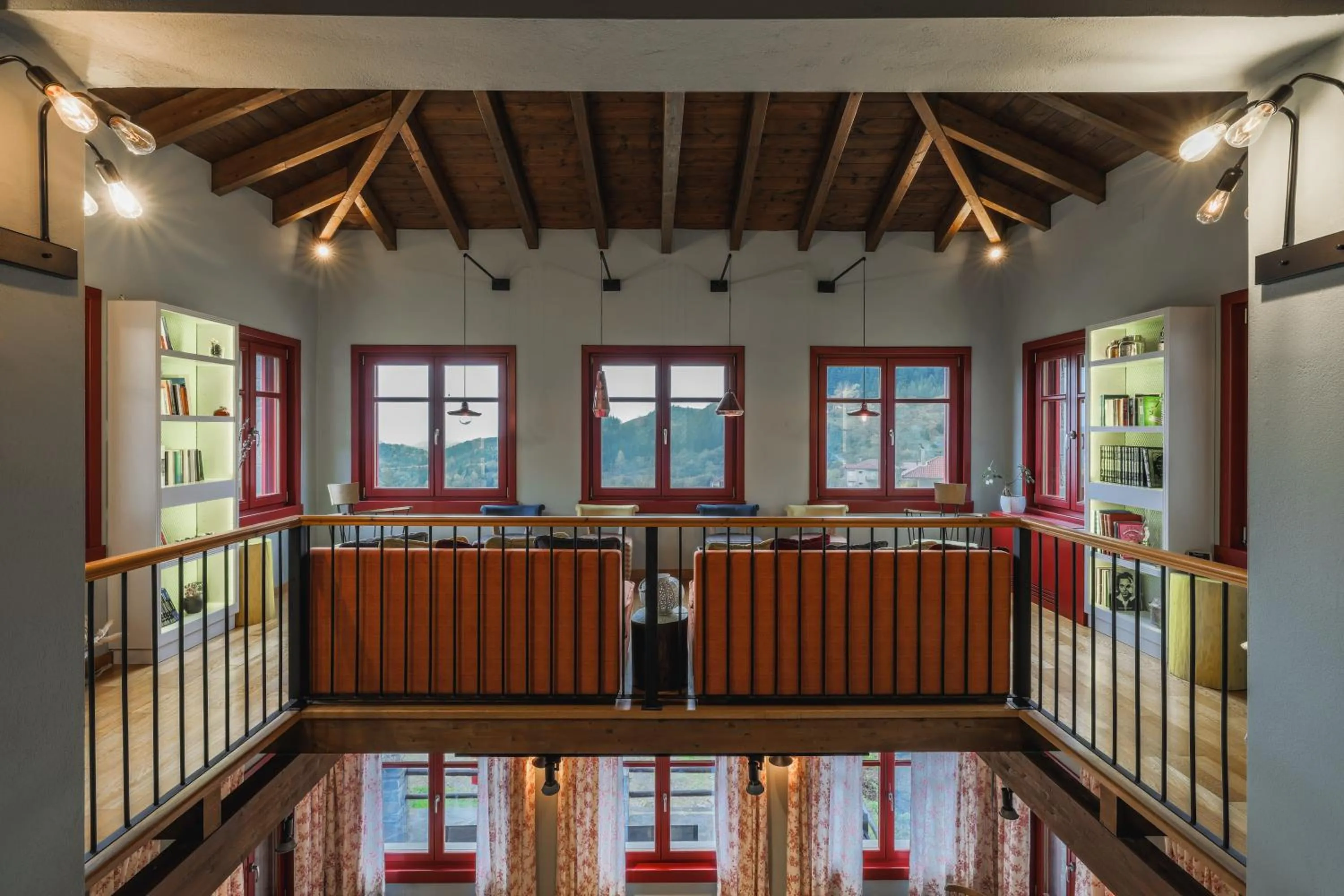 Library in Rouista Tzoumerka Resort