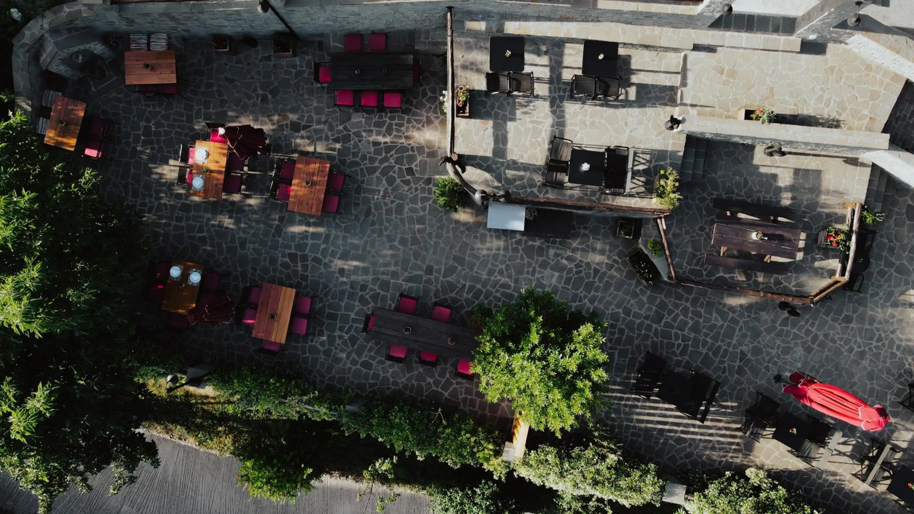 Bird's eye view in Rouista Tzoumerka Resort