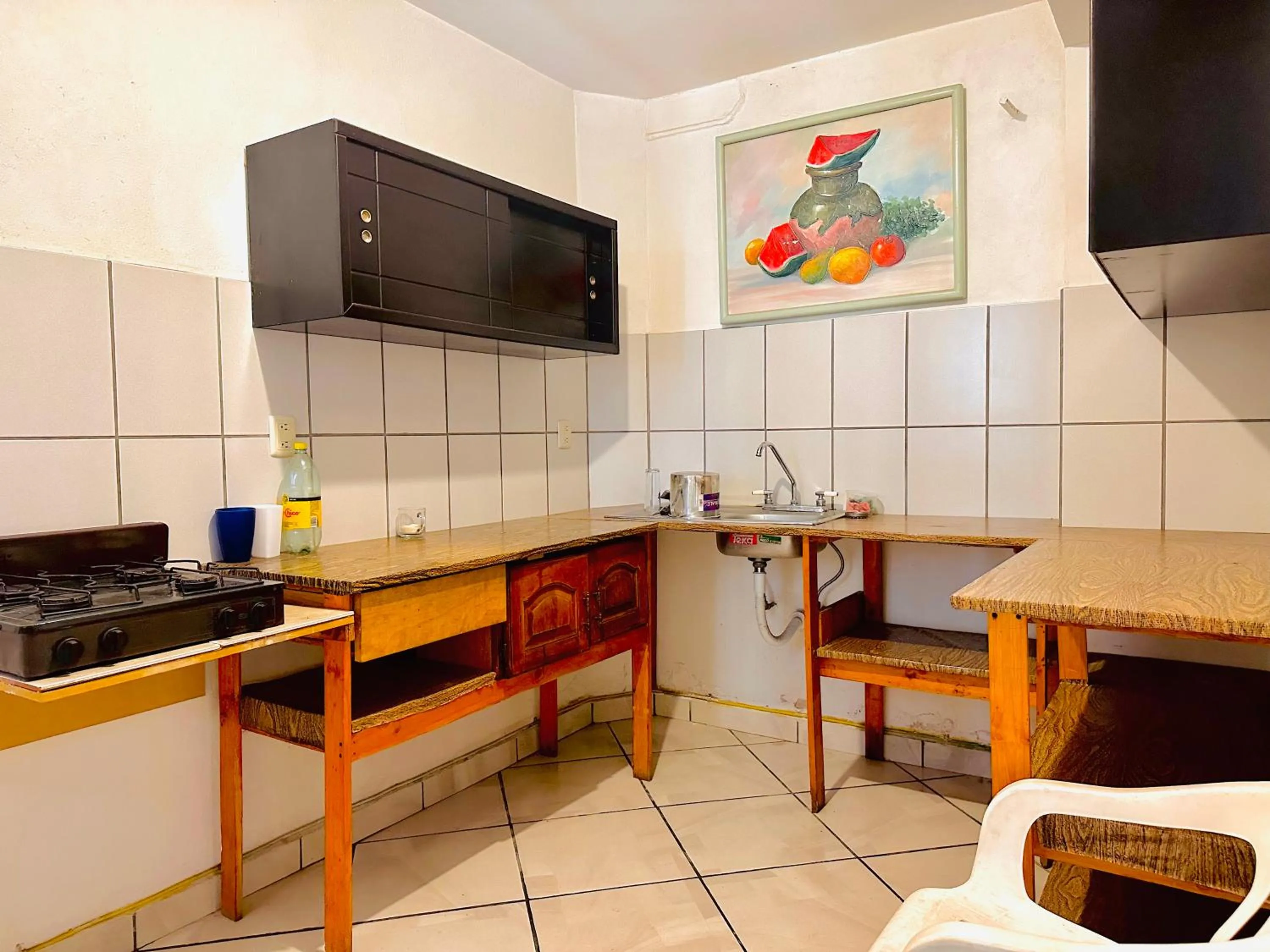 Kitchen or kitchenette in Hotel & Suites Cerro Roj0