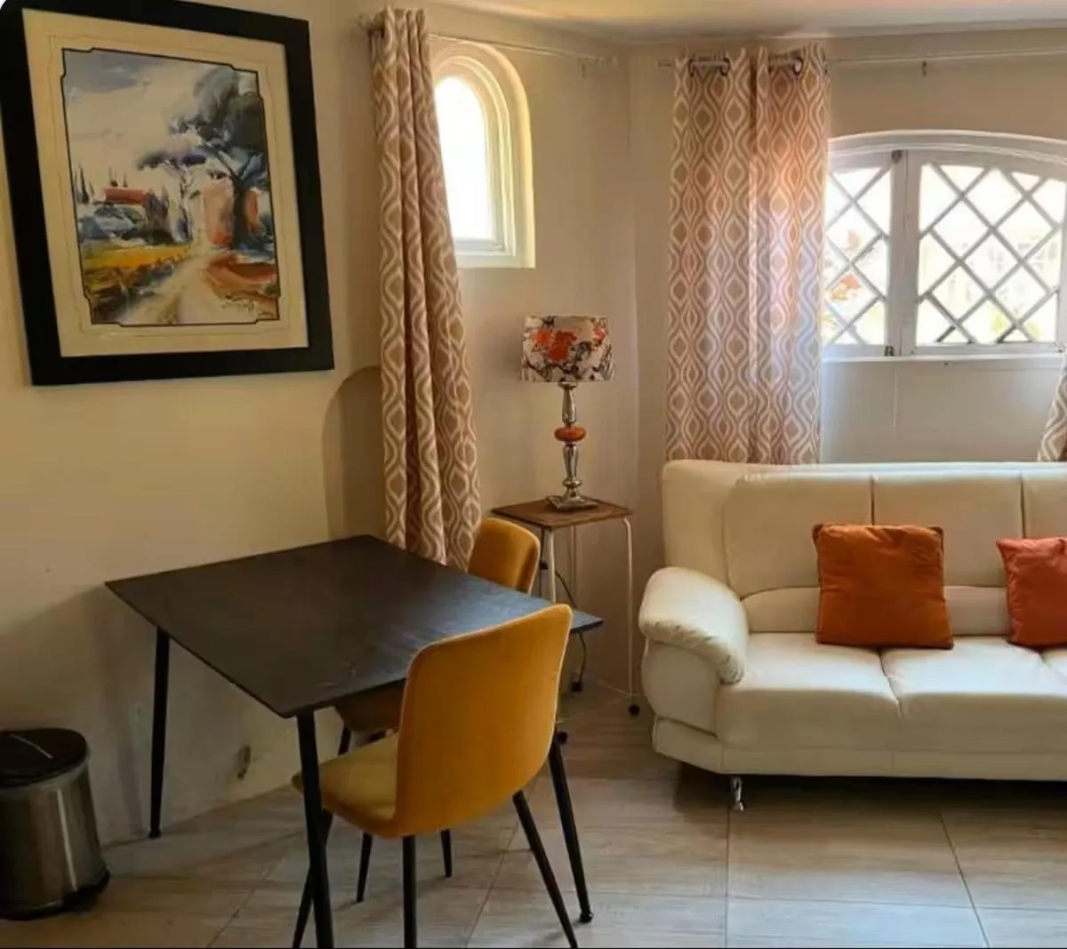 Living room in Seacastles by the beach/pool