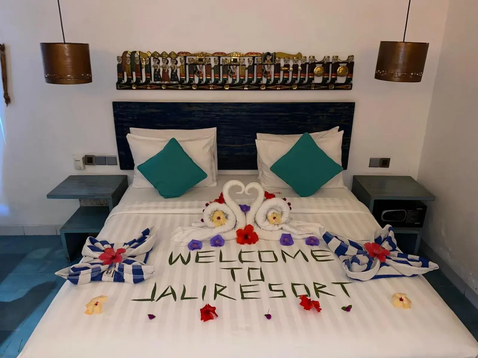 Bed in Jali Resort - Gili Trawangan Bed in Jali Resort - Gili Trawangan