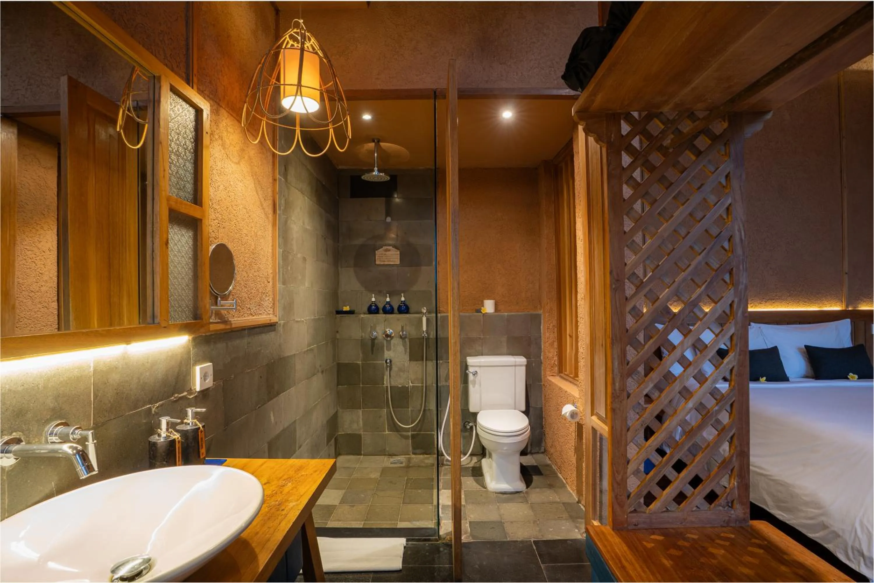 Shower in Amora Ubud Boutique Villas