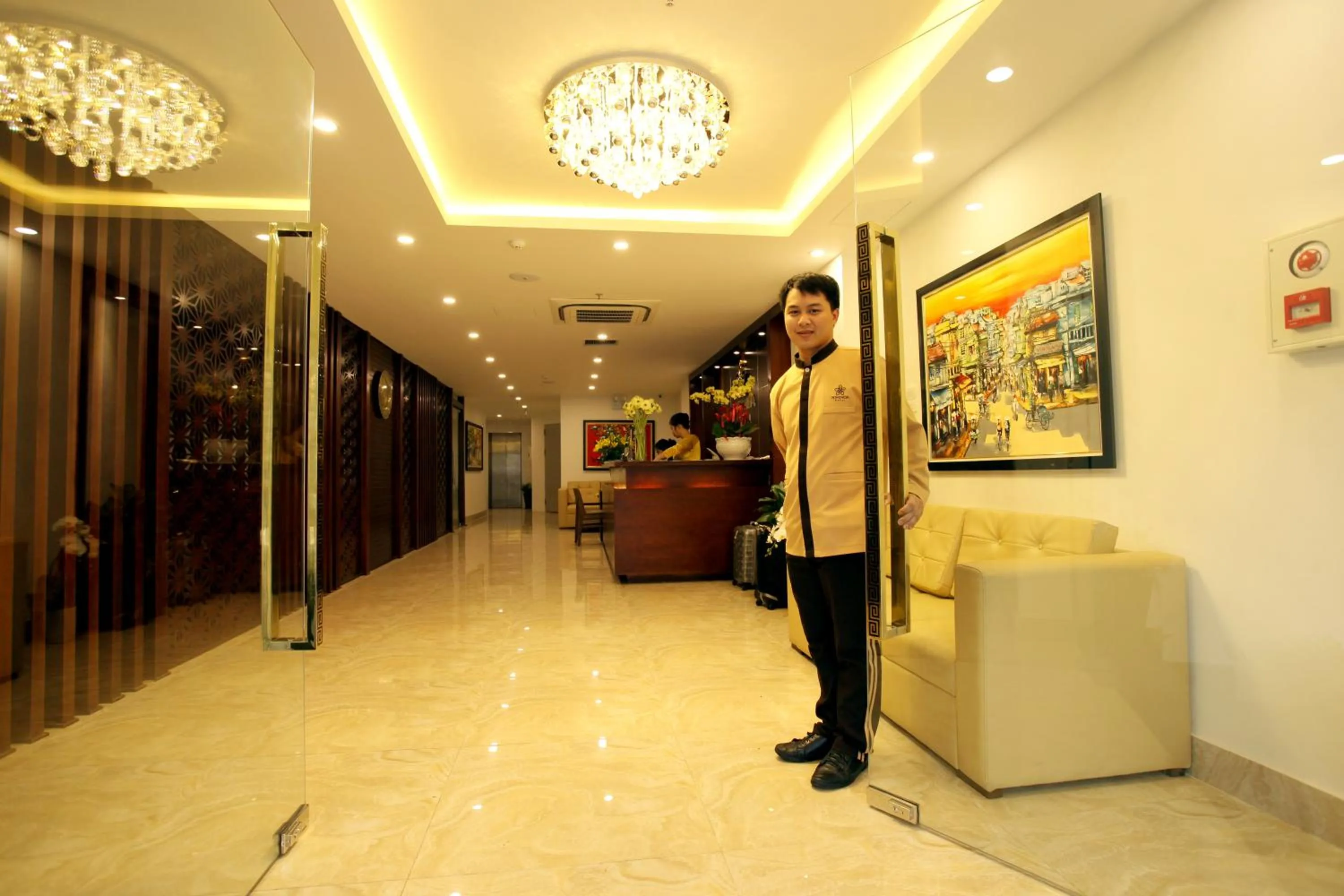 Lobby or reception in Hanoi Pomihoa Hotel