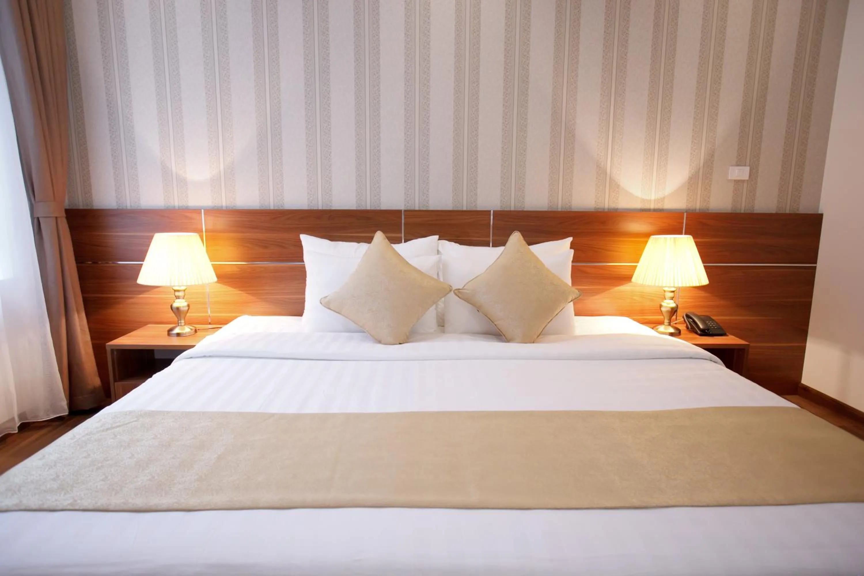 Bed in Hanoi Pomihoa Hotel