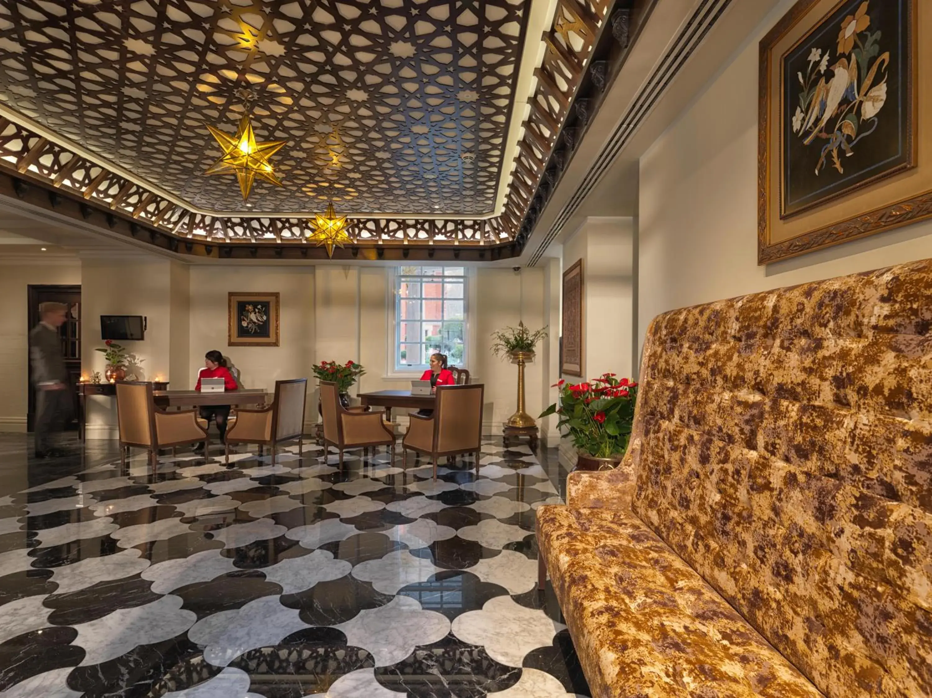 Lobby or reception in The LaLit London Lobby or reception in The LaLit London