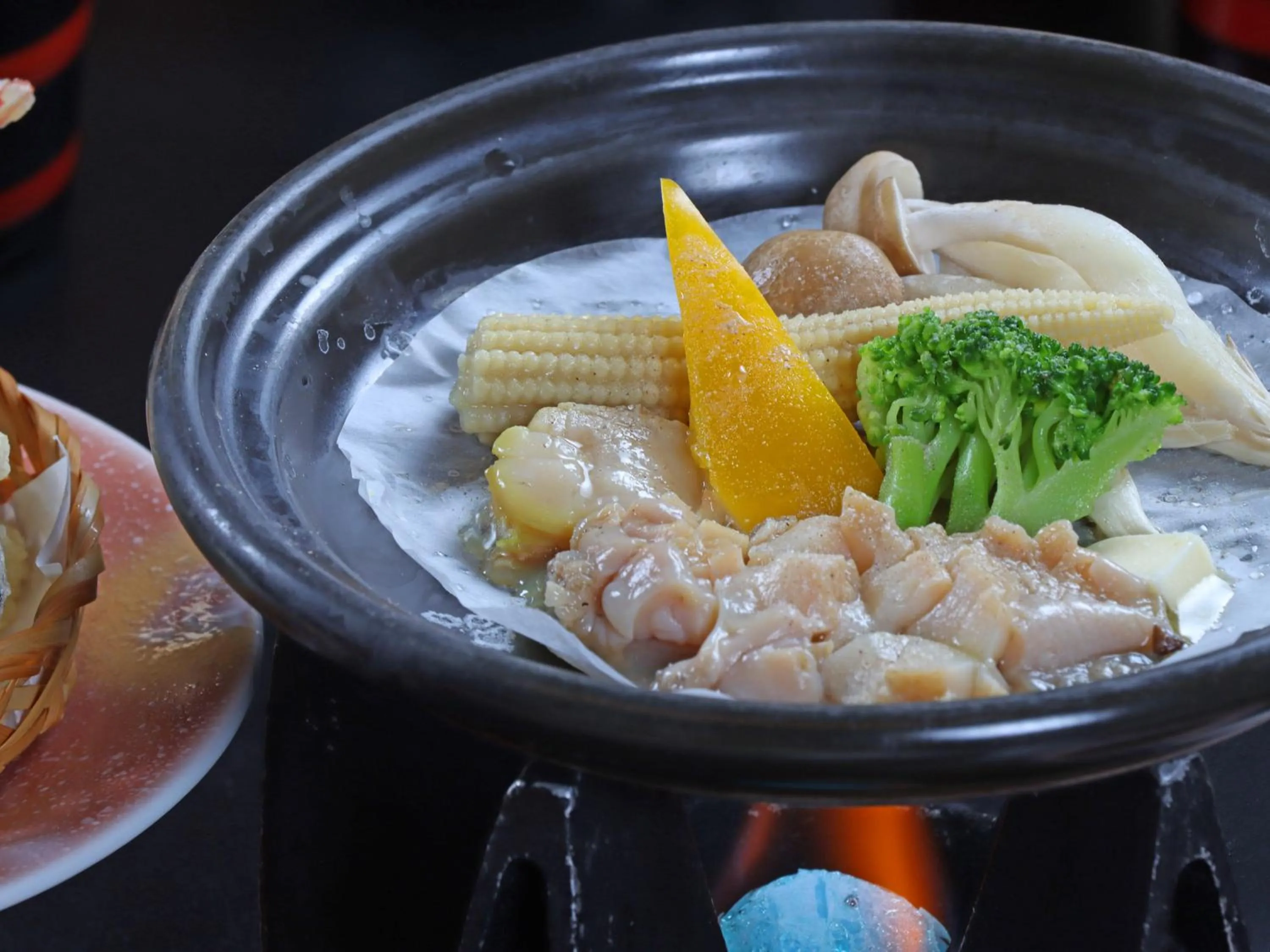 Food close-up in Shugyoku no Yu Yakushido Onsen