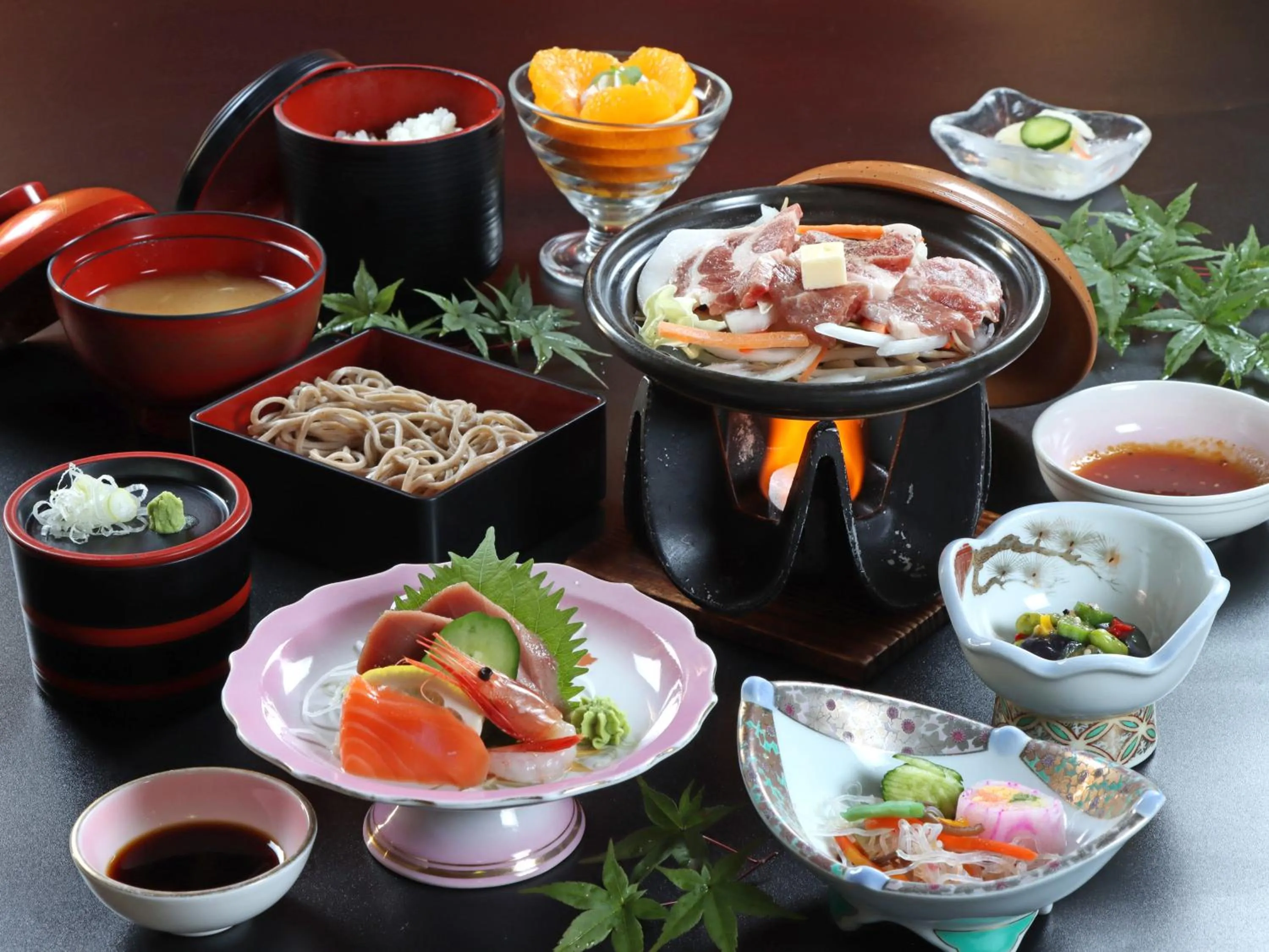 Food in Shugyoku no Yu Yakushido Onsen