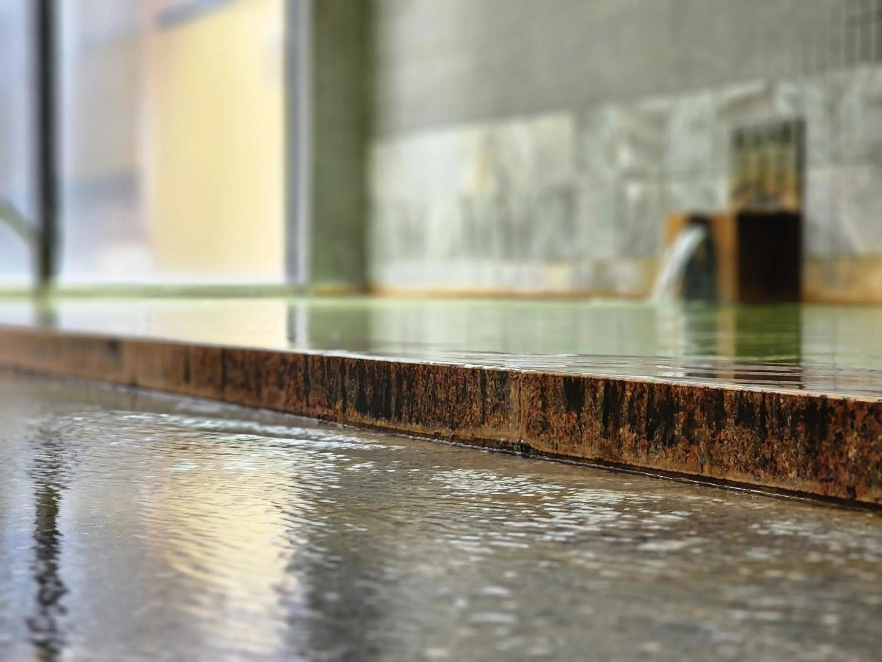 Hot Spring Bath in Shugyoku no Yu Yakushido Onsen