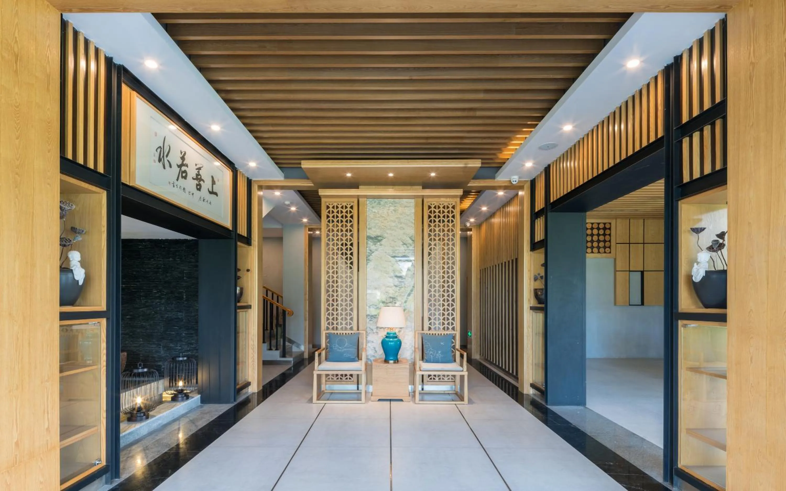 Lobby or reception in Yangshuo Zen Garden Resort - Rich Chinese traditional activities