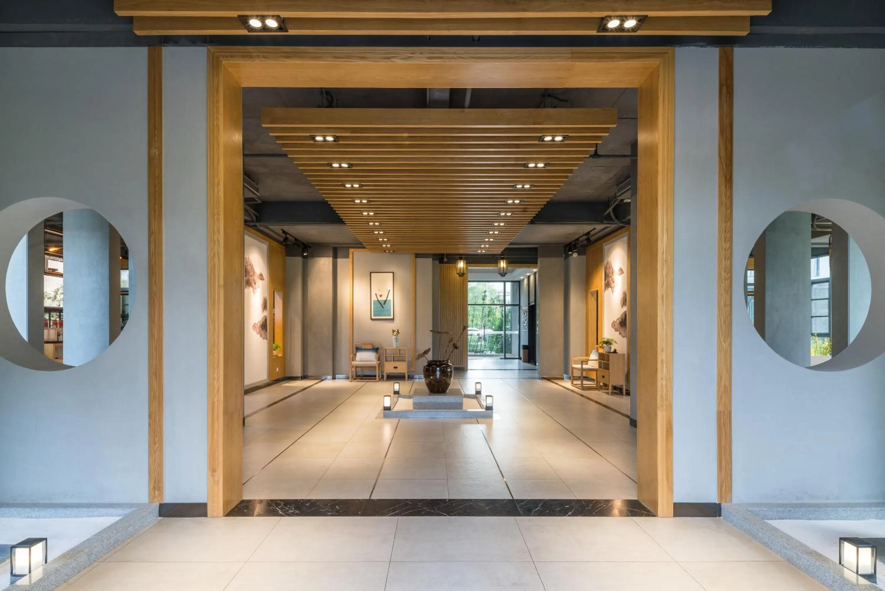 Lobby or reception in Yangshuo Zen Garden Resort - Rich Chinese traditional activities