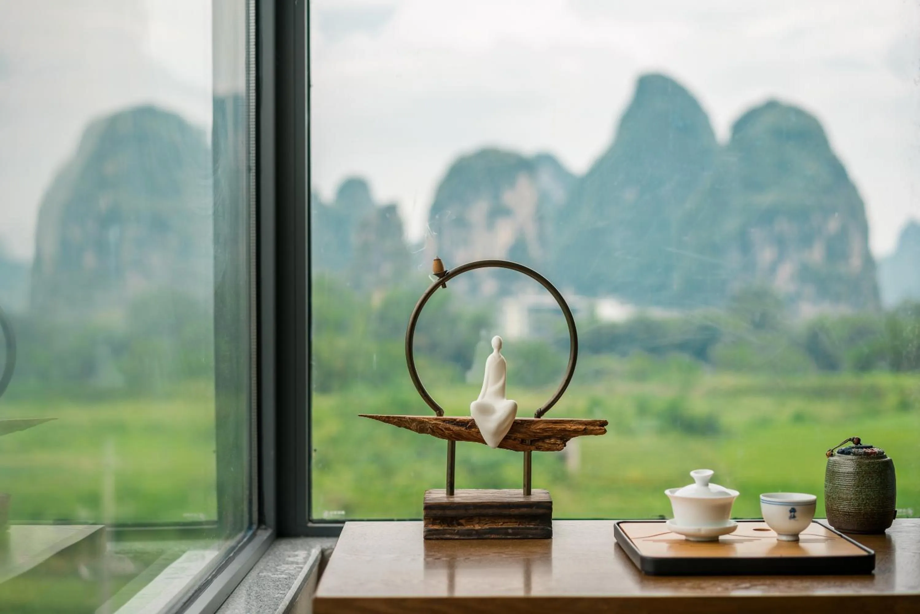 View (from property/room) in Yangshuo Zen Garden Resort - Rich Chinese traditional activities